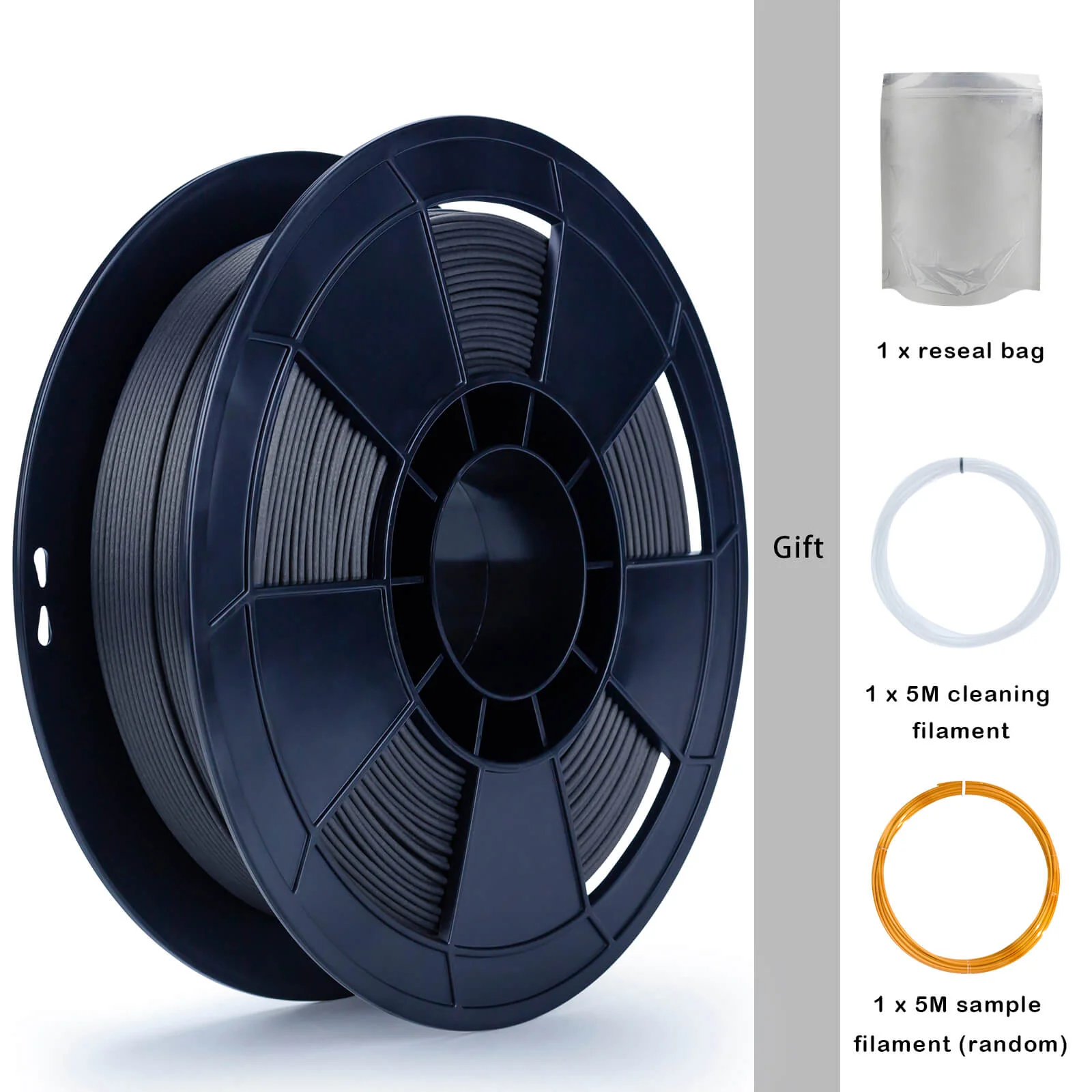 ZIRO Carbon Fiber PLA Filament 1.75mm, Black - Image 9