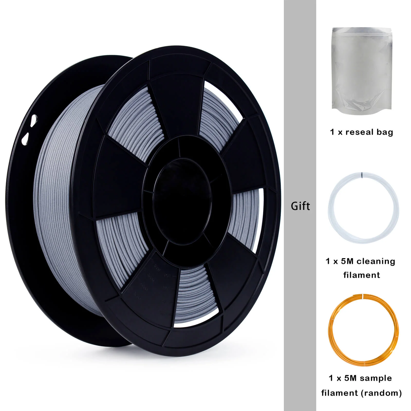 ZIRO Carbon Fiber PLA Filament 1.75mm, Space Gray - Image 8