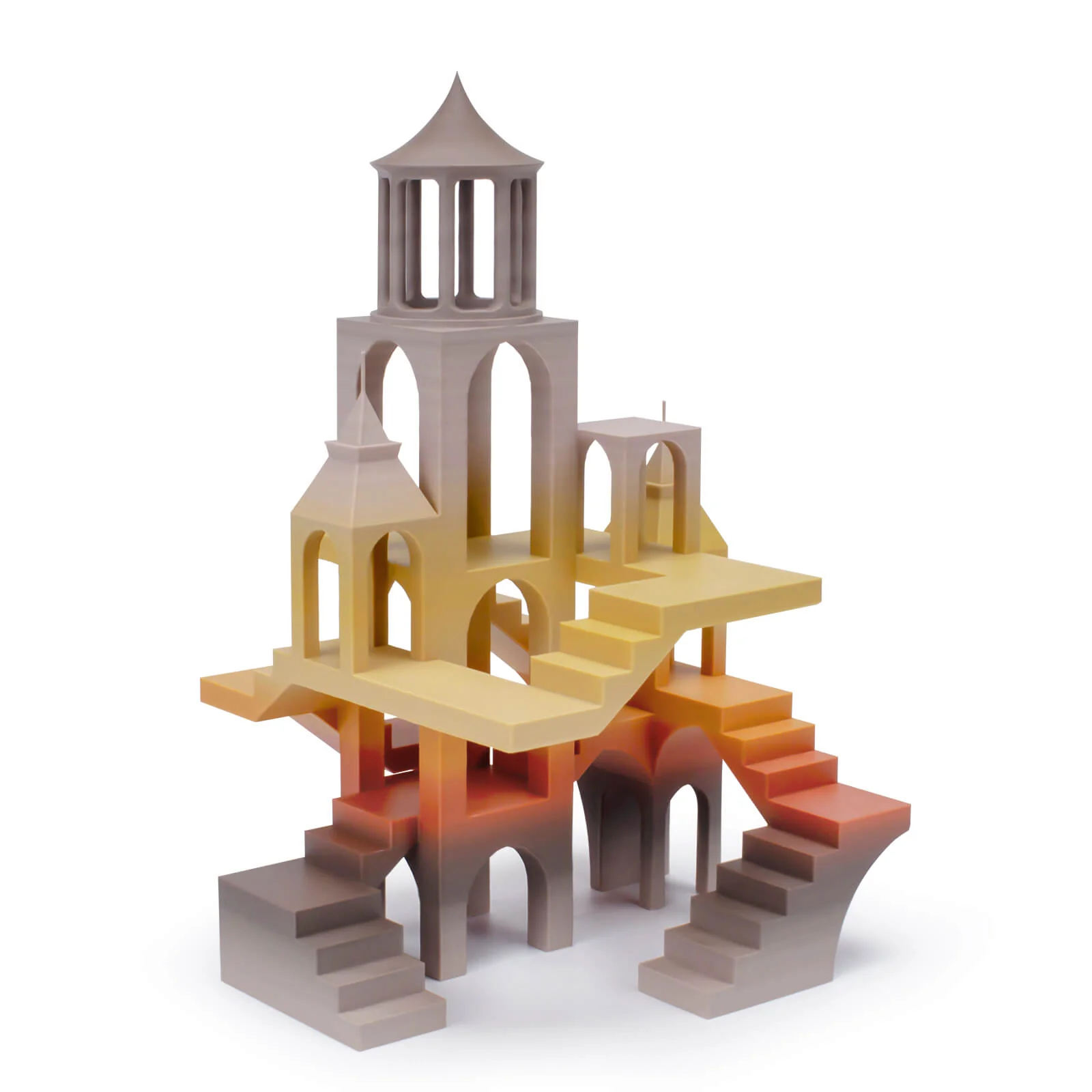 ZIRO Fast Gradient Matte PLA Filament 1.75mm, Castle Brick - Image 2