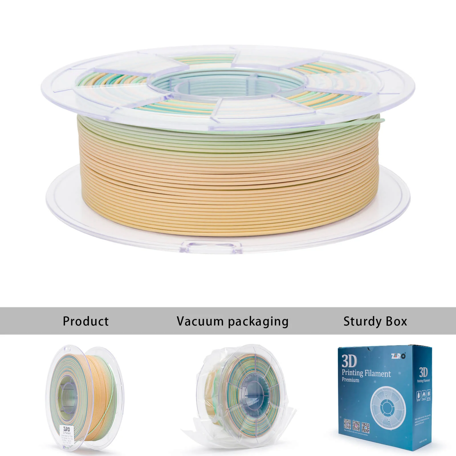 ZIRO Fast Gradient Matte PLA Filament 1.75mm, Cool Daybreak - Image 12