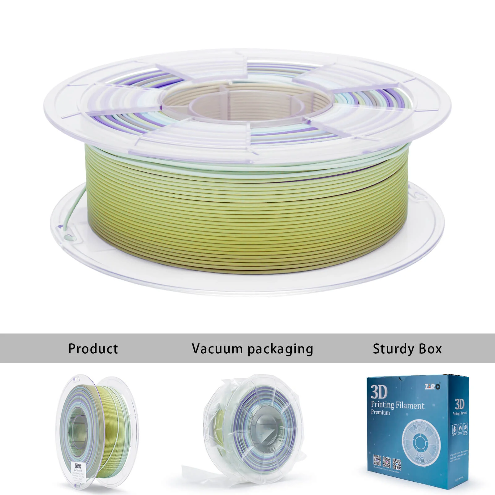 ZIRO Fast Gradient Matte PLA Filament 1.75mm, Dawn Whisper - Image 8