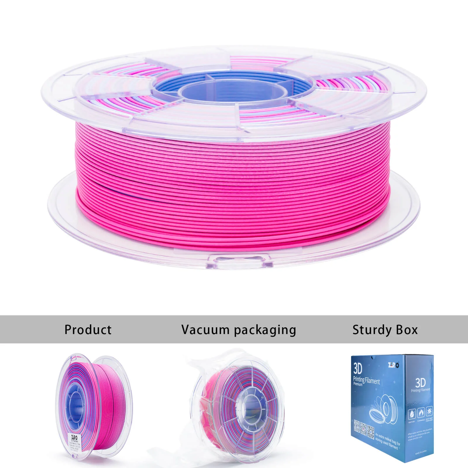 ZIRO Fast Gradient Matte PLA Filament 1.75mm, Dreamy Dusk - Image 10