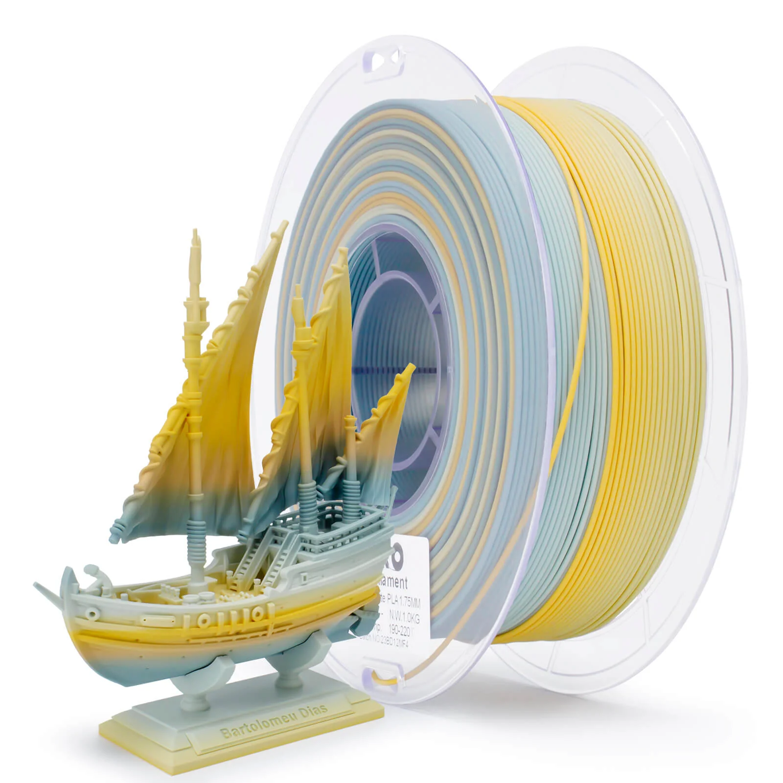 ZIRO Fast Gradient Matte PLA Filament 1.75mm, Fall Frost