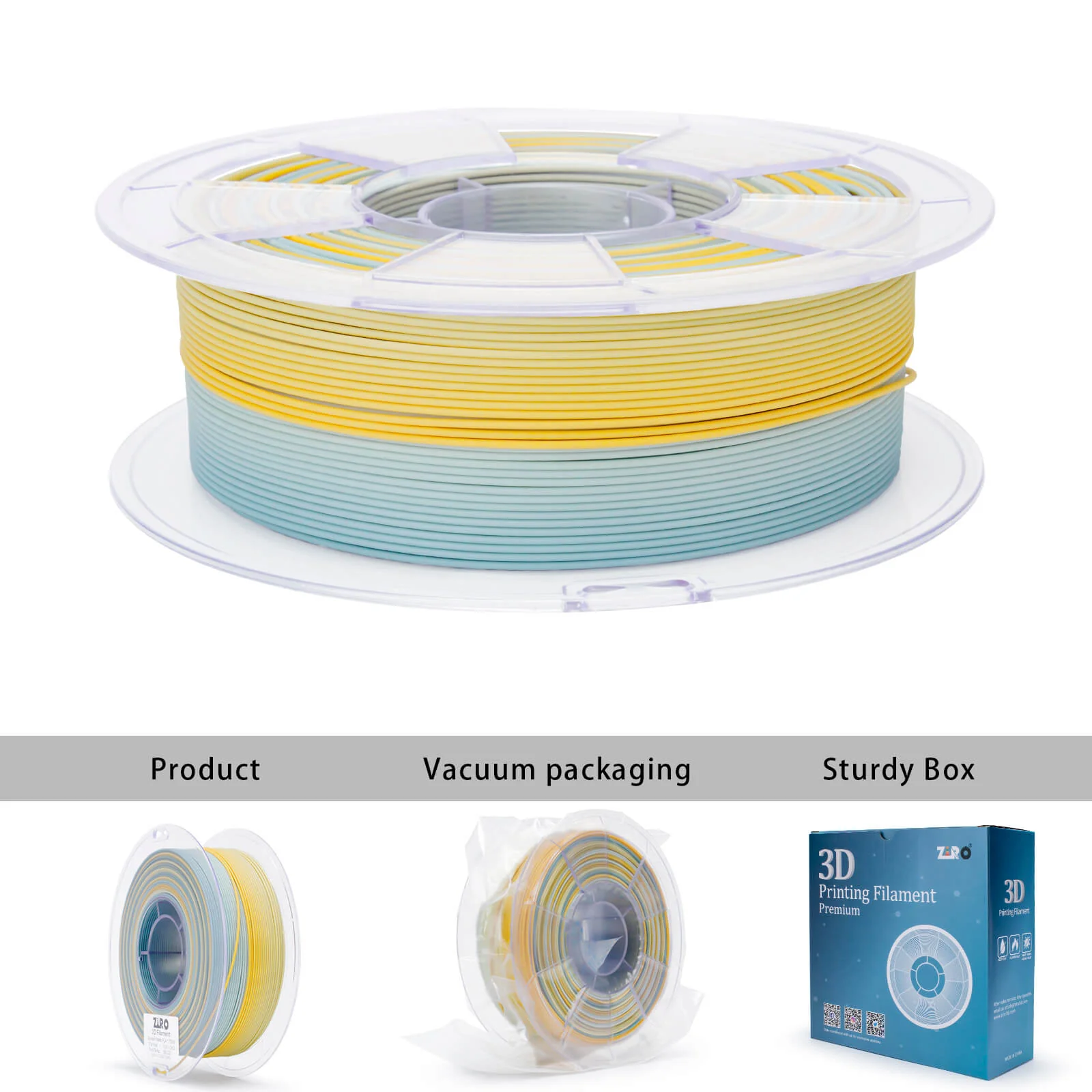 ZIRO Fast Gradient Matte PLA Filament 1.75mm, Fall Frost - Image 7