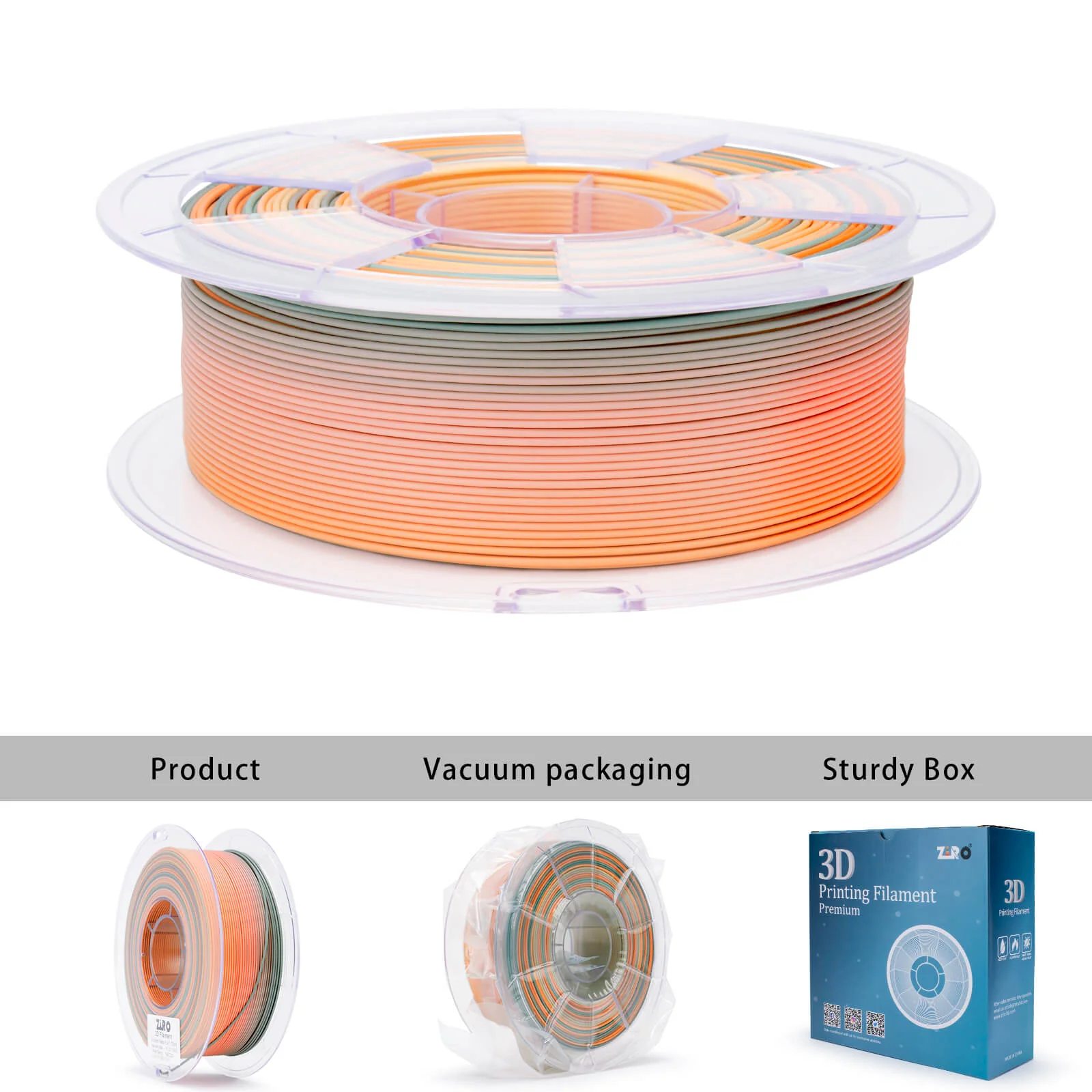 ZIRO Fast Gradient Matte PLA Filament 1.75mm, Harvest Bliss - Image 9