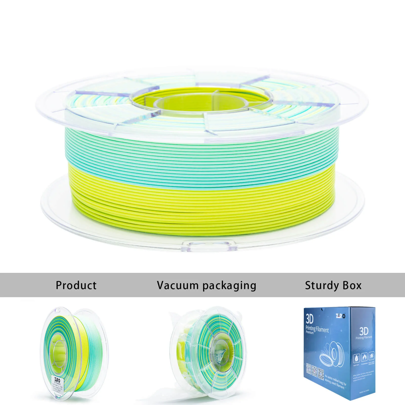 ZIRO Fast Gradient Matte PLA Filament 1.75mm, Meadow Mirage - Image 12