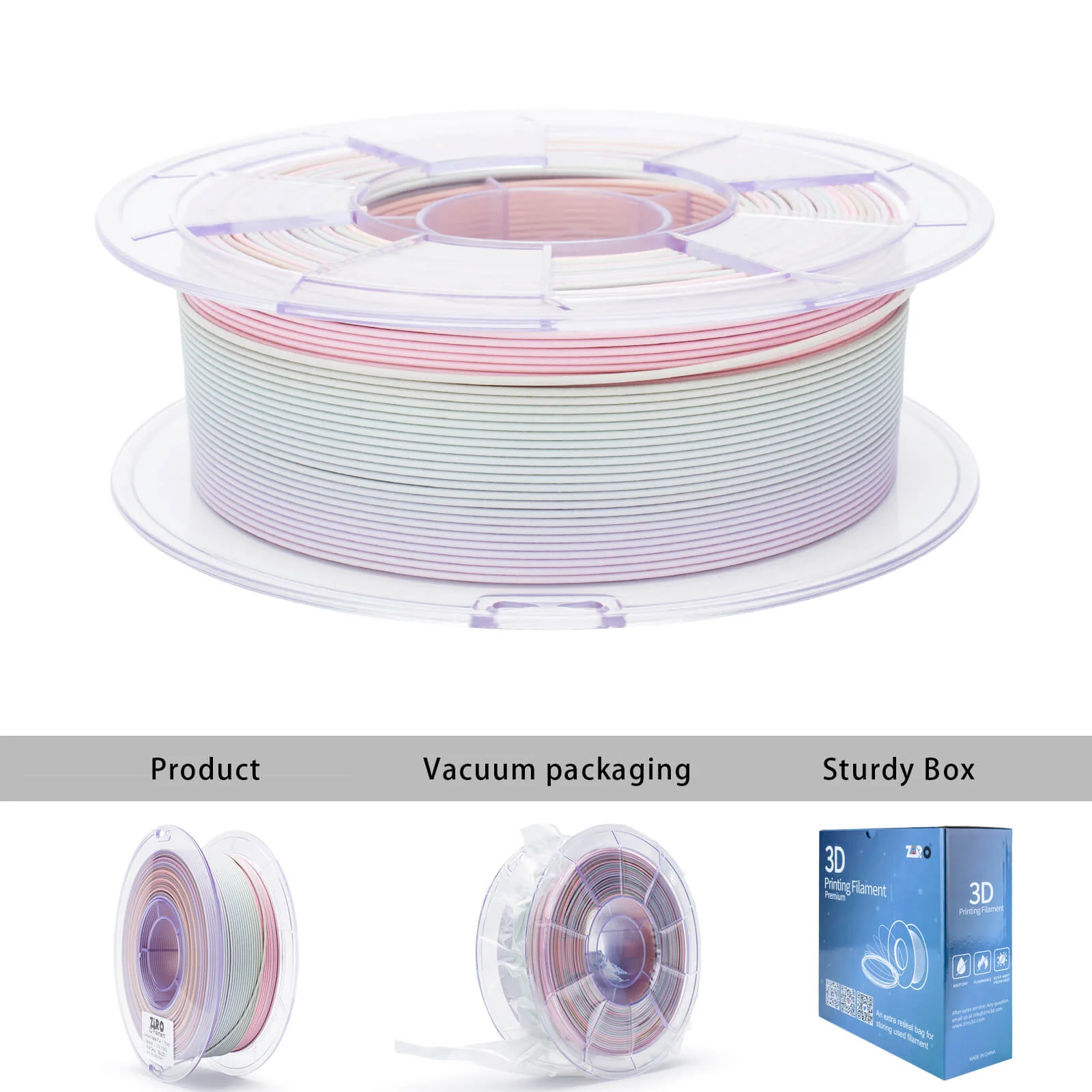ZIRO Fast Gradient Matte PLA Filament 1.75mm, Morandi - Image 13