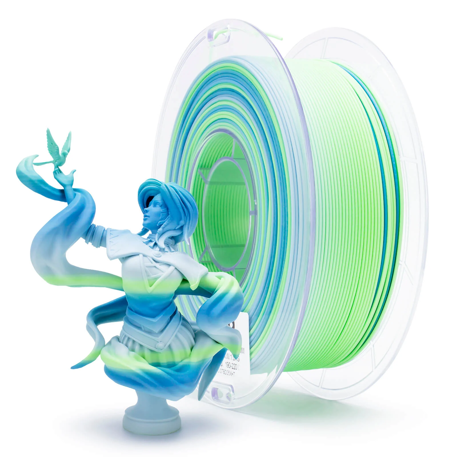 ZIRO Fast Gradient Matte PLA Filament 1.75mm, Ocean