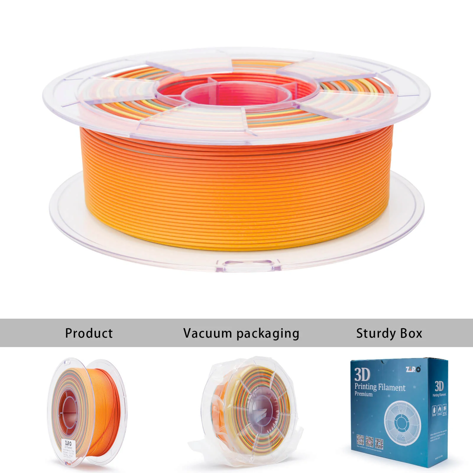 ZIRO Fast Gradient Matte PLA Filament 1.75mm, Paint Splash - Image 13