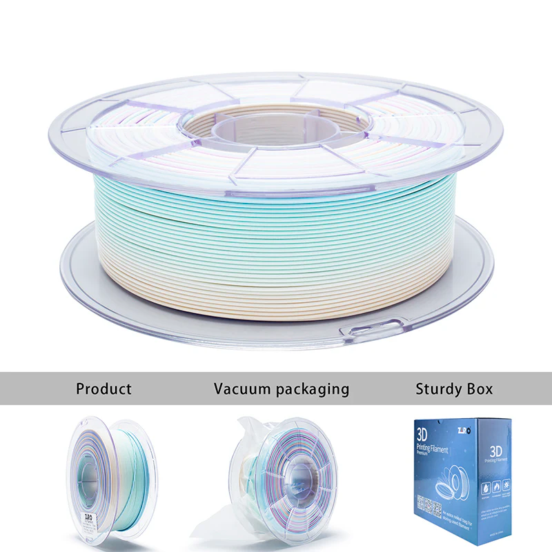 ZIRO Fast Gradient Matte PLA Filament 1.75mm, Pastel Spectrum - Image 14
