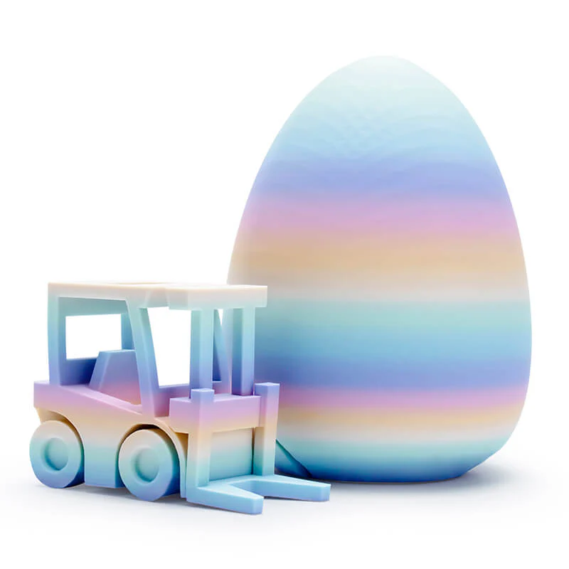 ZIRO Fast Gradient Matte PLA Filament 1.75mm, Pastel Spectrum - Image 3