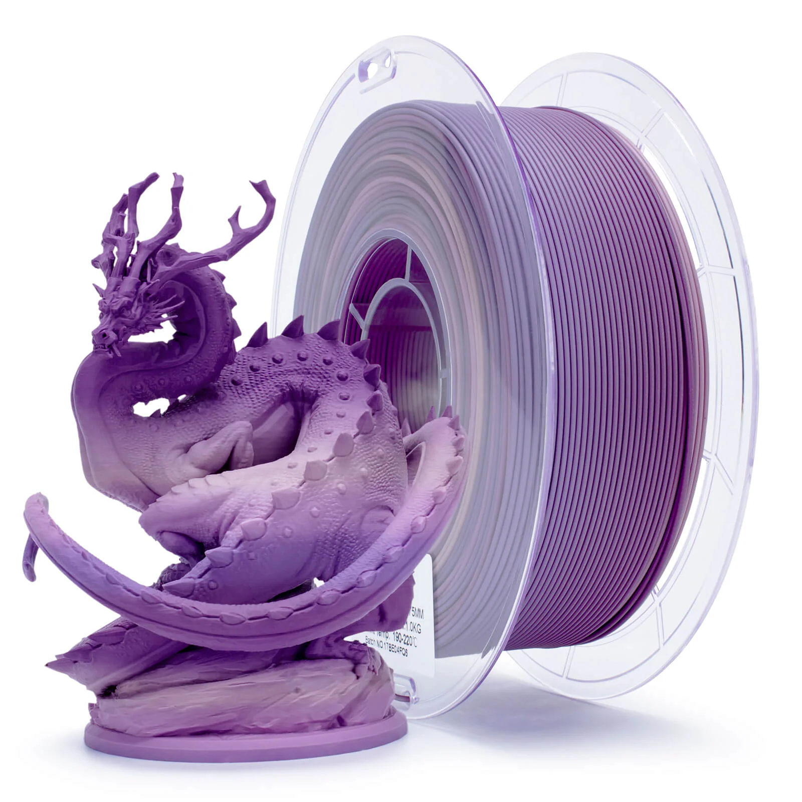 ZIRO Fast Gradient Matte PLA Filament 1.75mm, Purple Veil