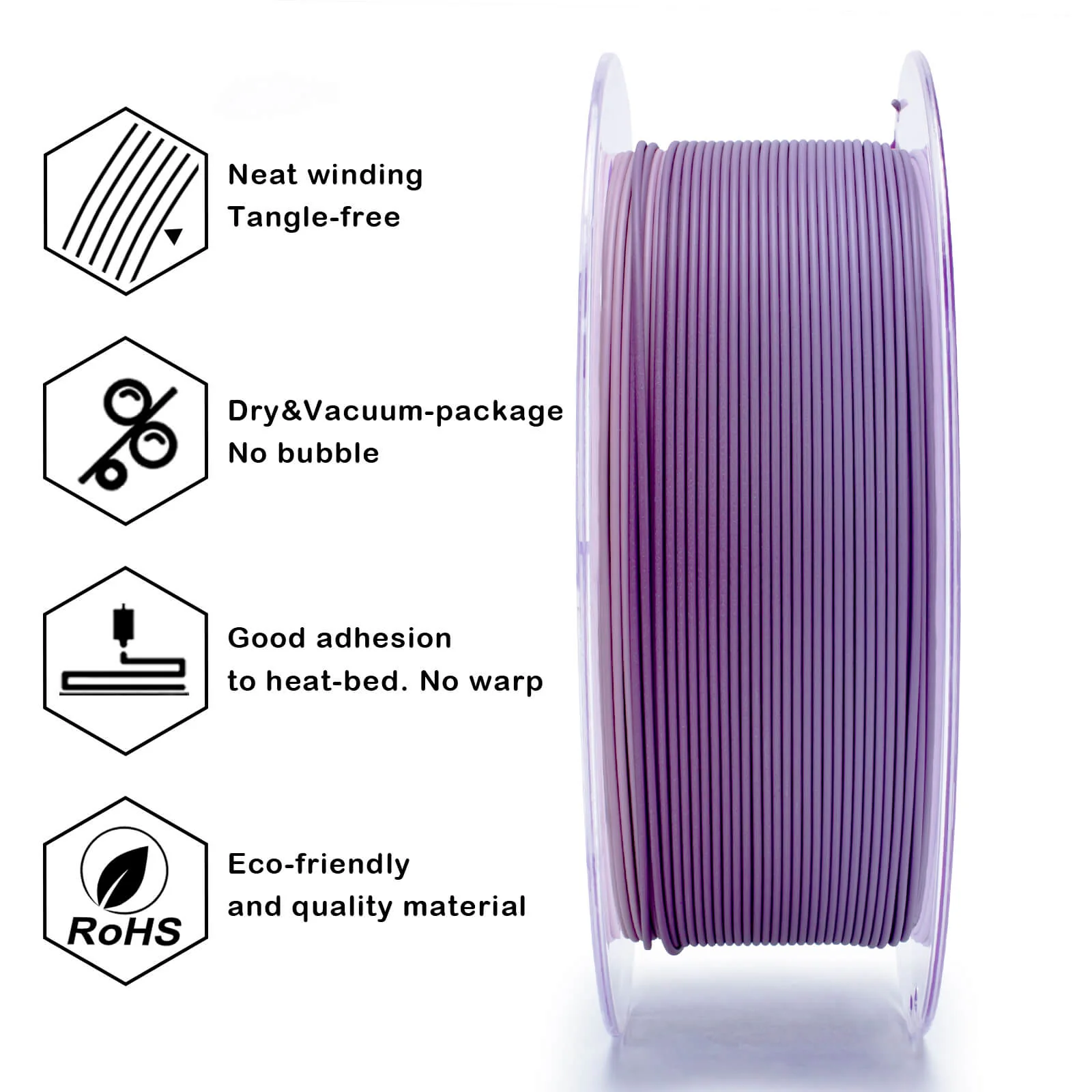 ZIRO Fast Gradient Matte PLA Filament 1.75mm, Purple Veil - Image 6