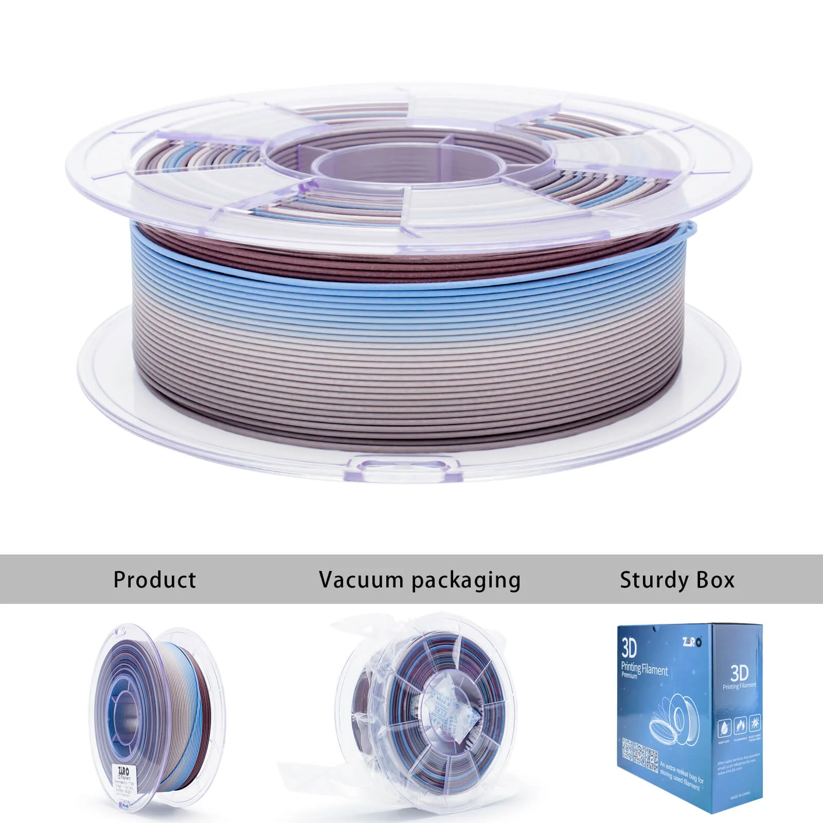 ZIRO Fast Gradient Matte PLA Filament 1.75mm, Twilight - Image 9