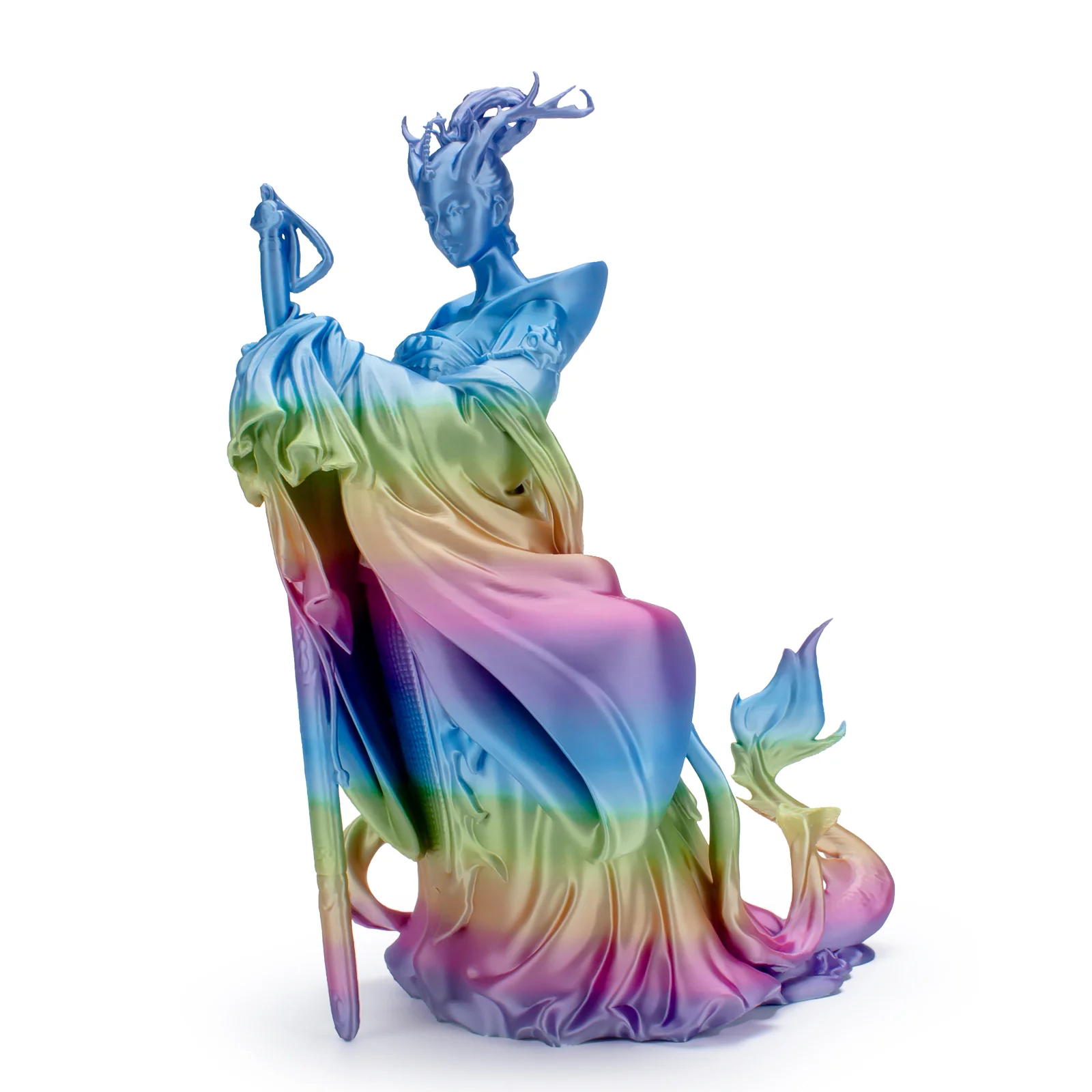 ZIRO Fast Gradient Silk PLA Filament 1.75mm, Iridescent Prism - Image 4