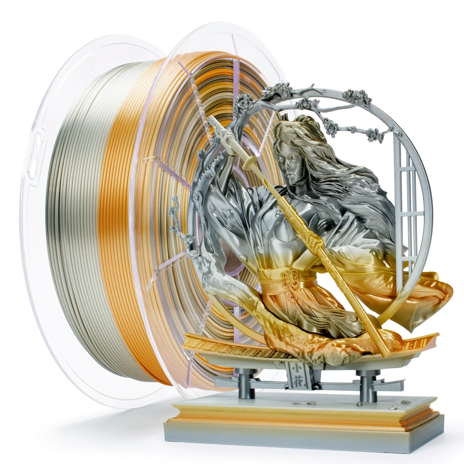 ZIRO Fast Gradient Silk PLA Filament 1.75mm, Metallic Fusion - Image 3