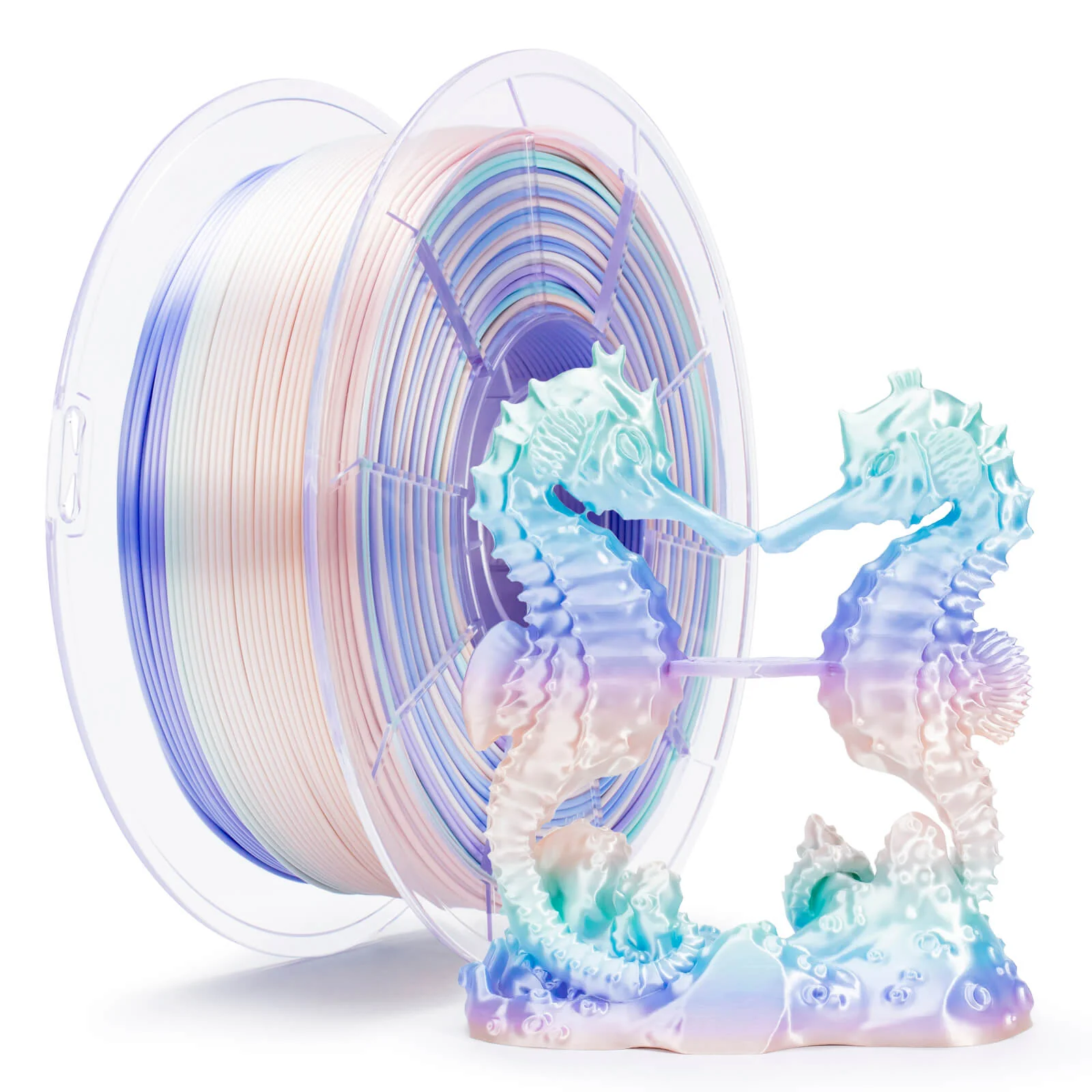 ZIRO Fast Gradient Silk PLA Filament 1.75mm, Pastel Pearl - Image 10