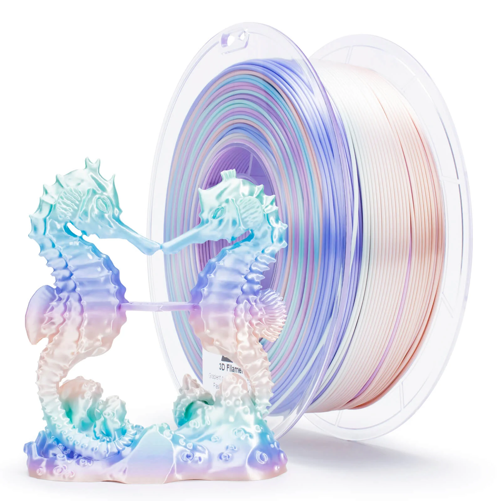 ZIRO Fast Gradient Silk PLA Filament 1.75mm, Pastel Pearl - Image 8