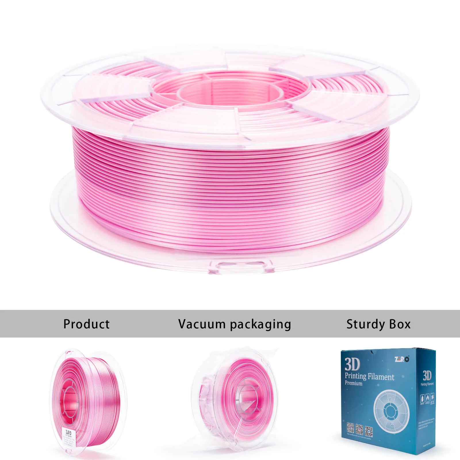 ZIRO Fast Gradient Silk PLA Filament 1.75mm, Peach Blush - Image 6