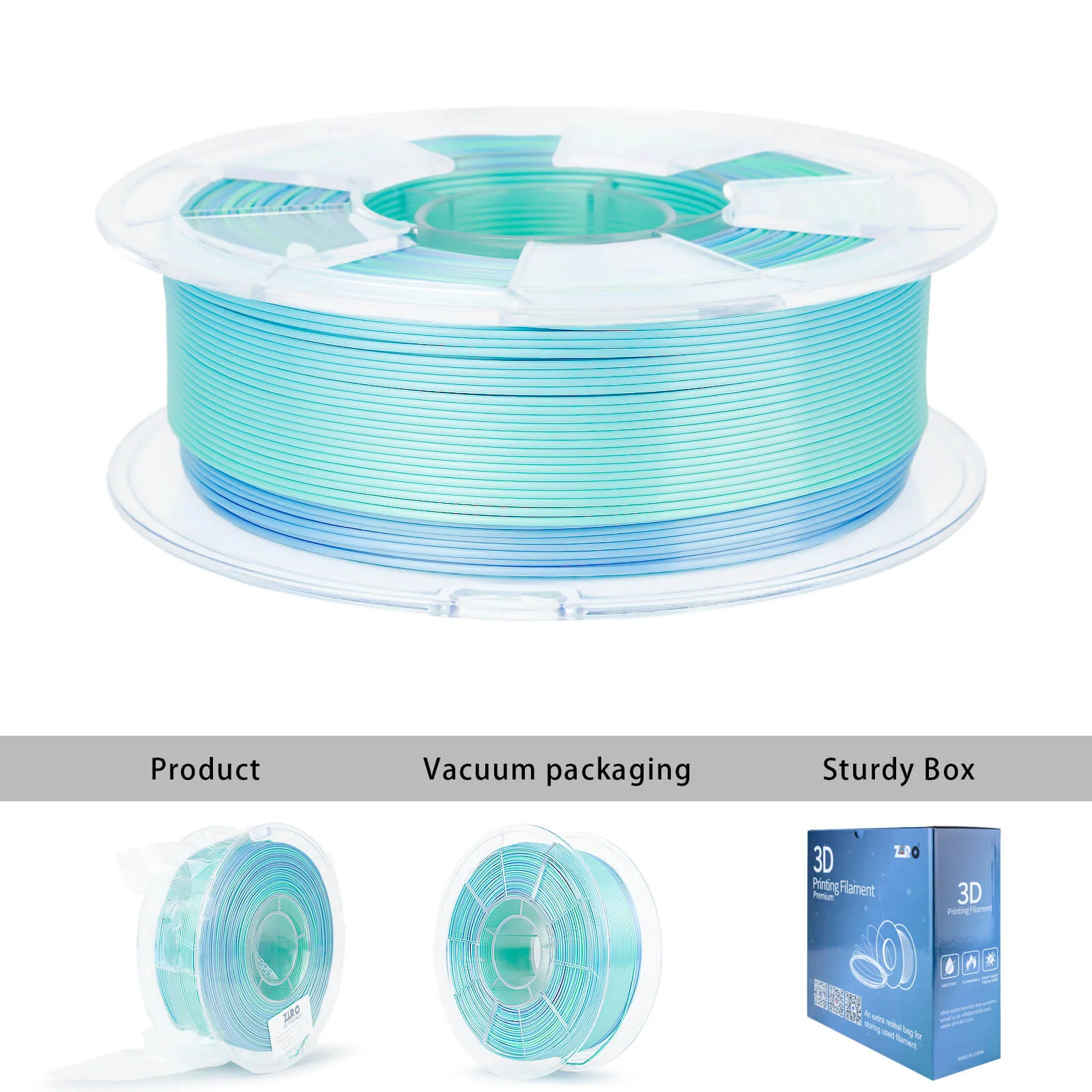ZIRO Fast Gradient Silk PLA Filament 1.75mm, Personality Series-Pure - Image 11