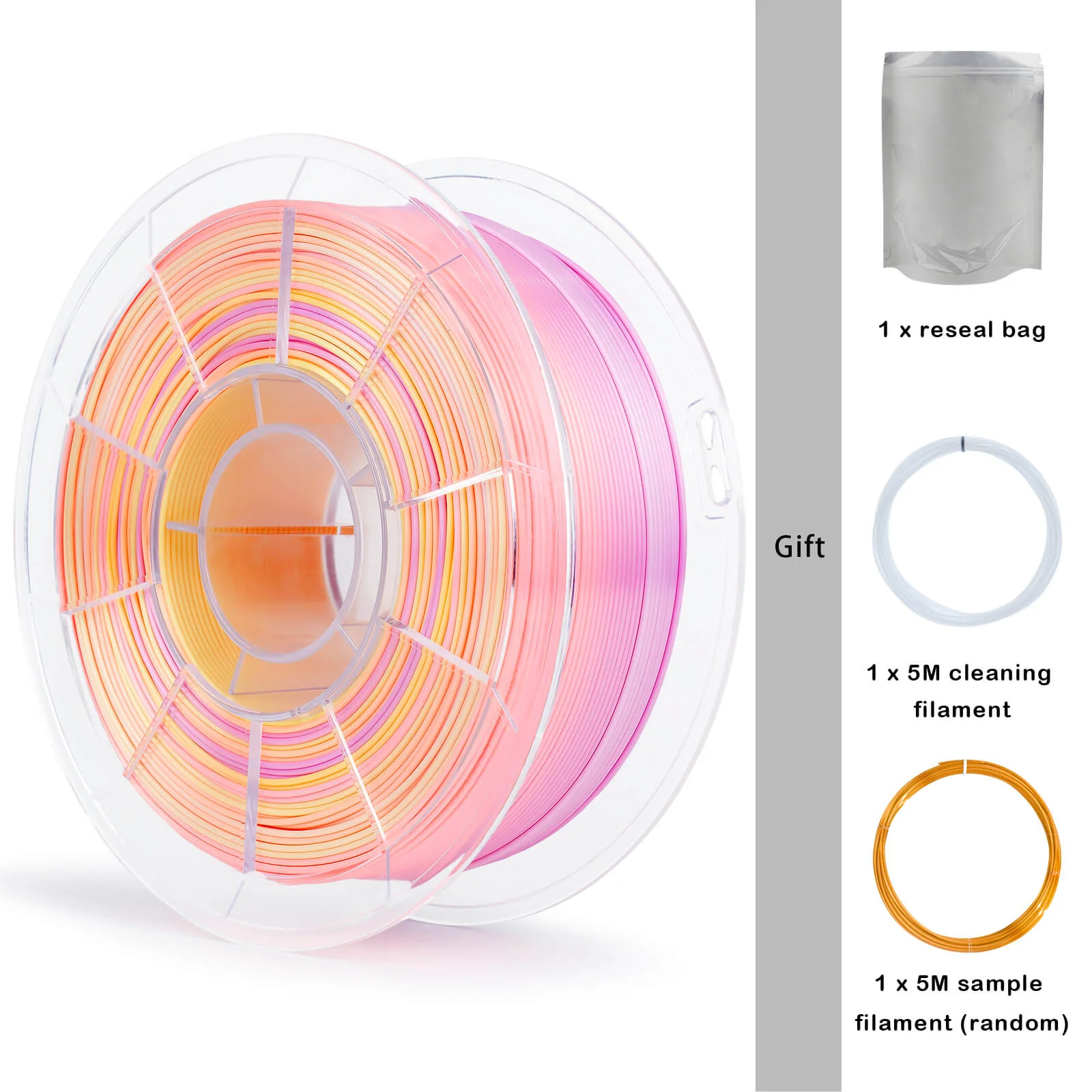 ZIRO Fast Gradient Silk PLA Filament 1.75mm, Personality Series- Sweet - Image 11