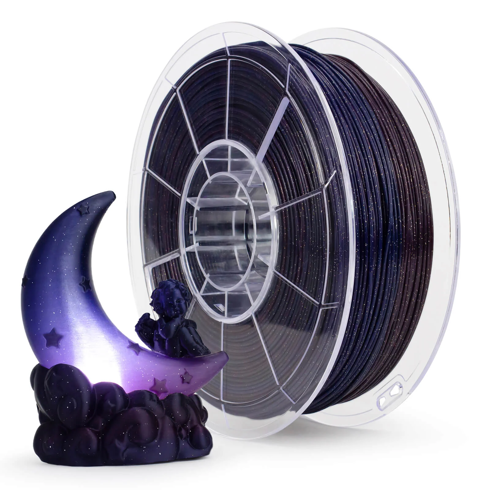 ZIRO Fast Gradient Twinkling Translucent PLA Filament 1.75mm, Starry Sky - Image 10