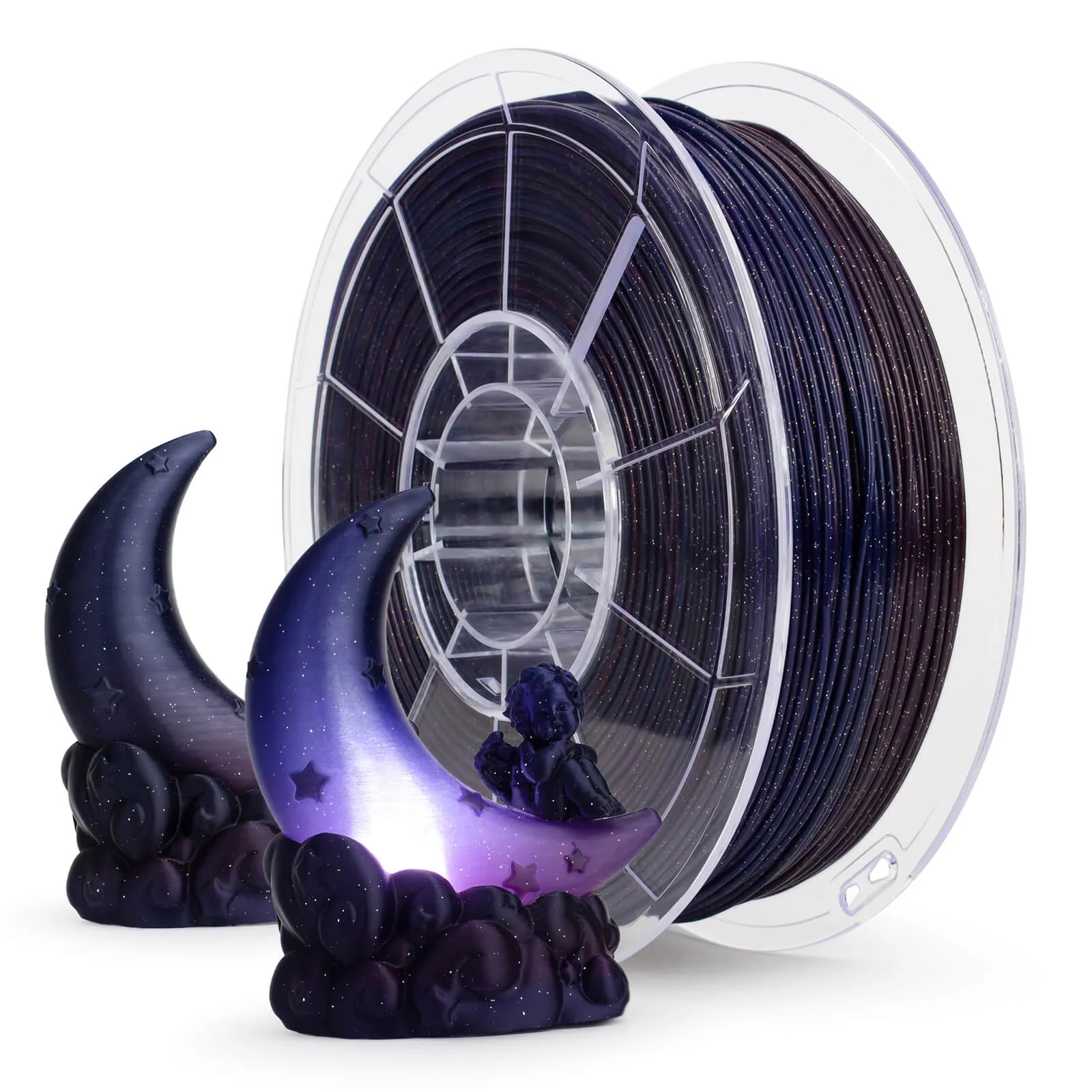 ZIRO Fast Gradient Twinkling Translucent PLA Filament 1.75mm, Starry Sky - Image 11