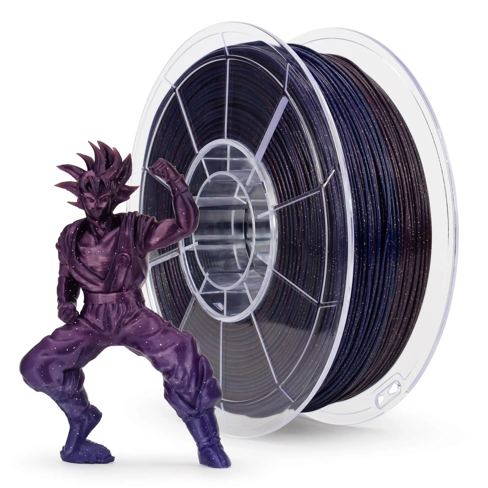 ZIRO Fast Gradient Twinkling Translucent PLA Filament 1.75mm, Starry Sky - Image 8