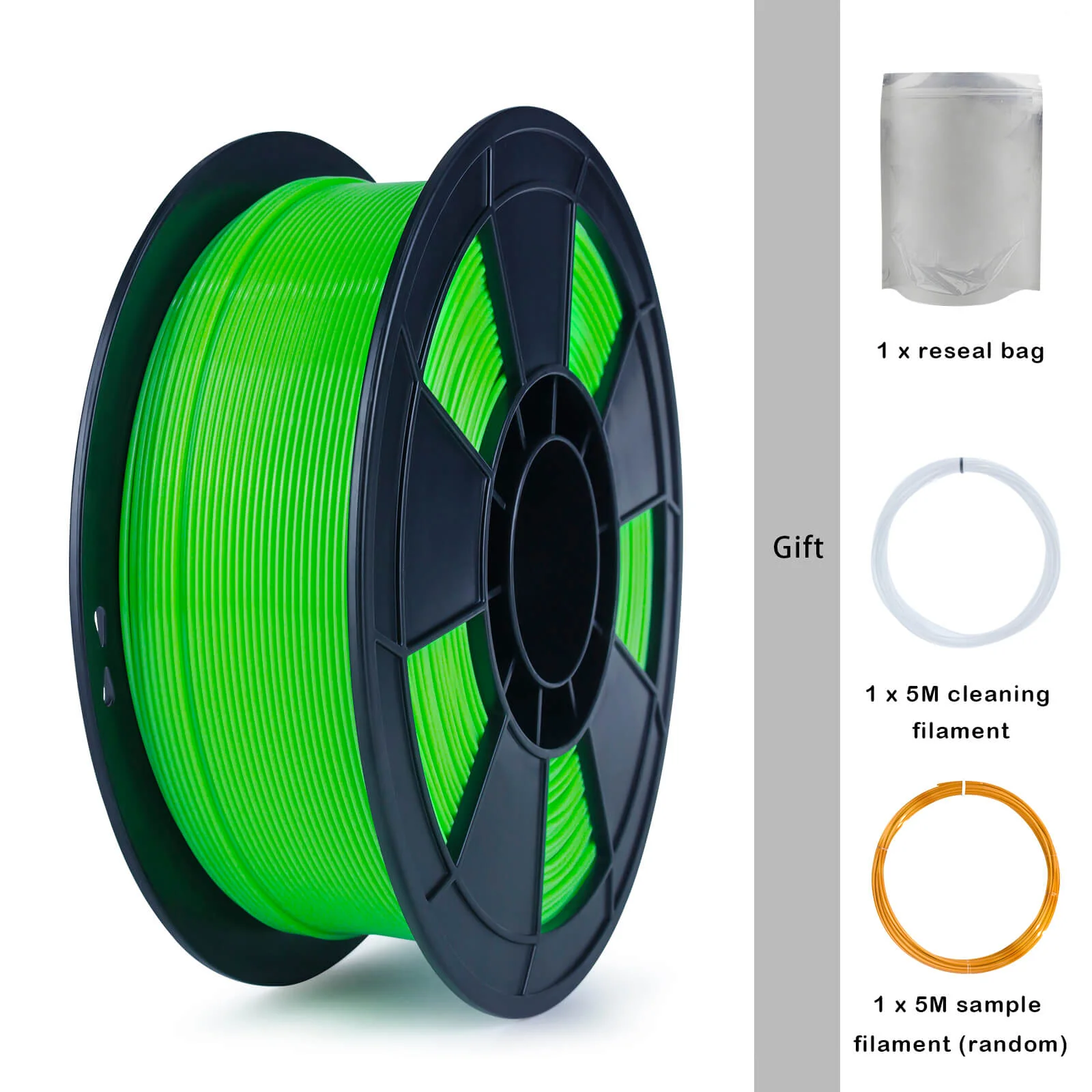 ZIRO Fluorescence PLA Filament 1.75mm, Fluo Green - Image 12