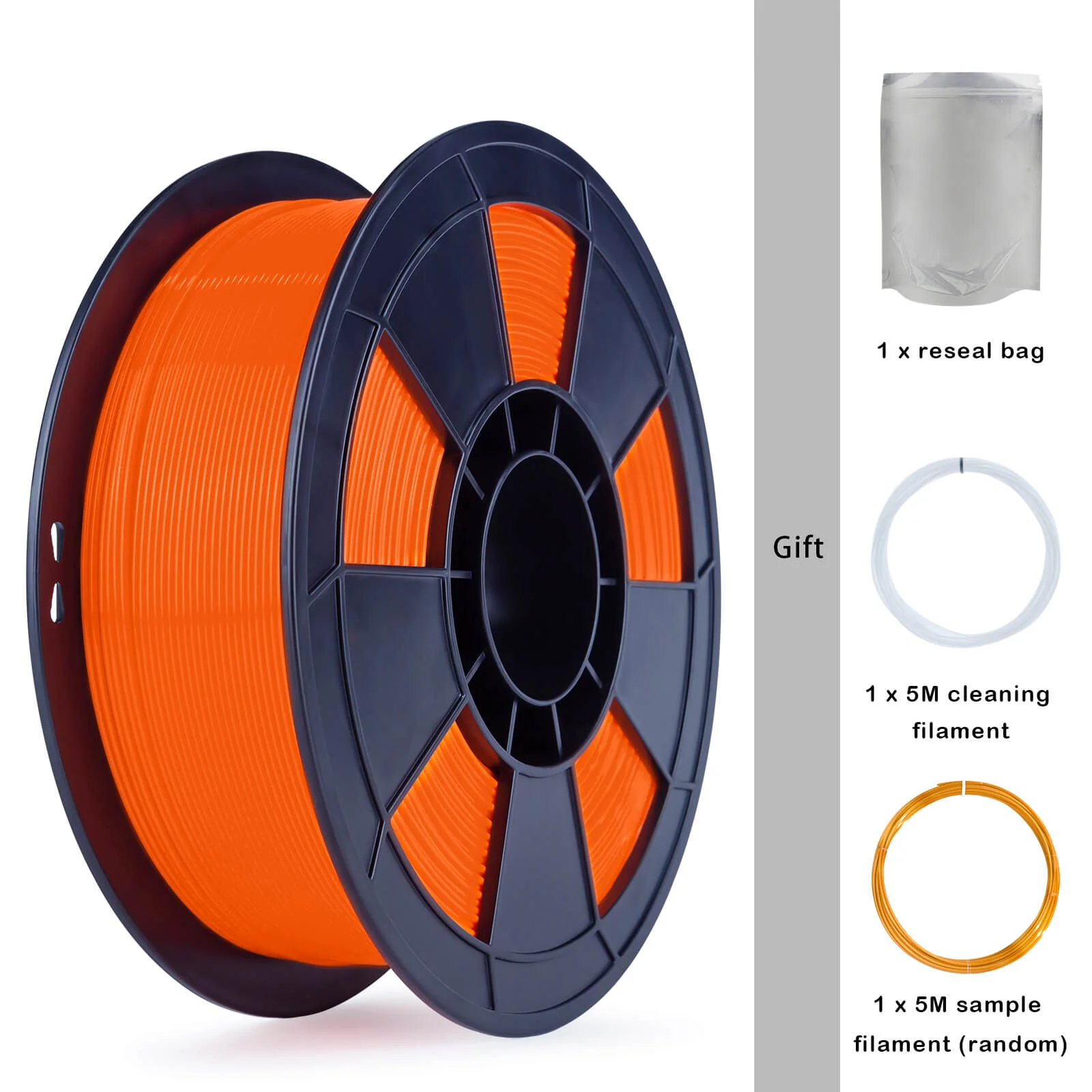 ZIRO Fluorescence PLA Filament 1.75mm, Fluo Orange - Image 7