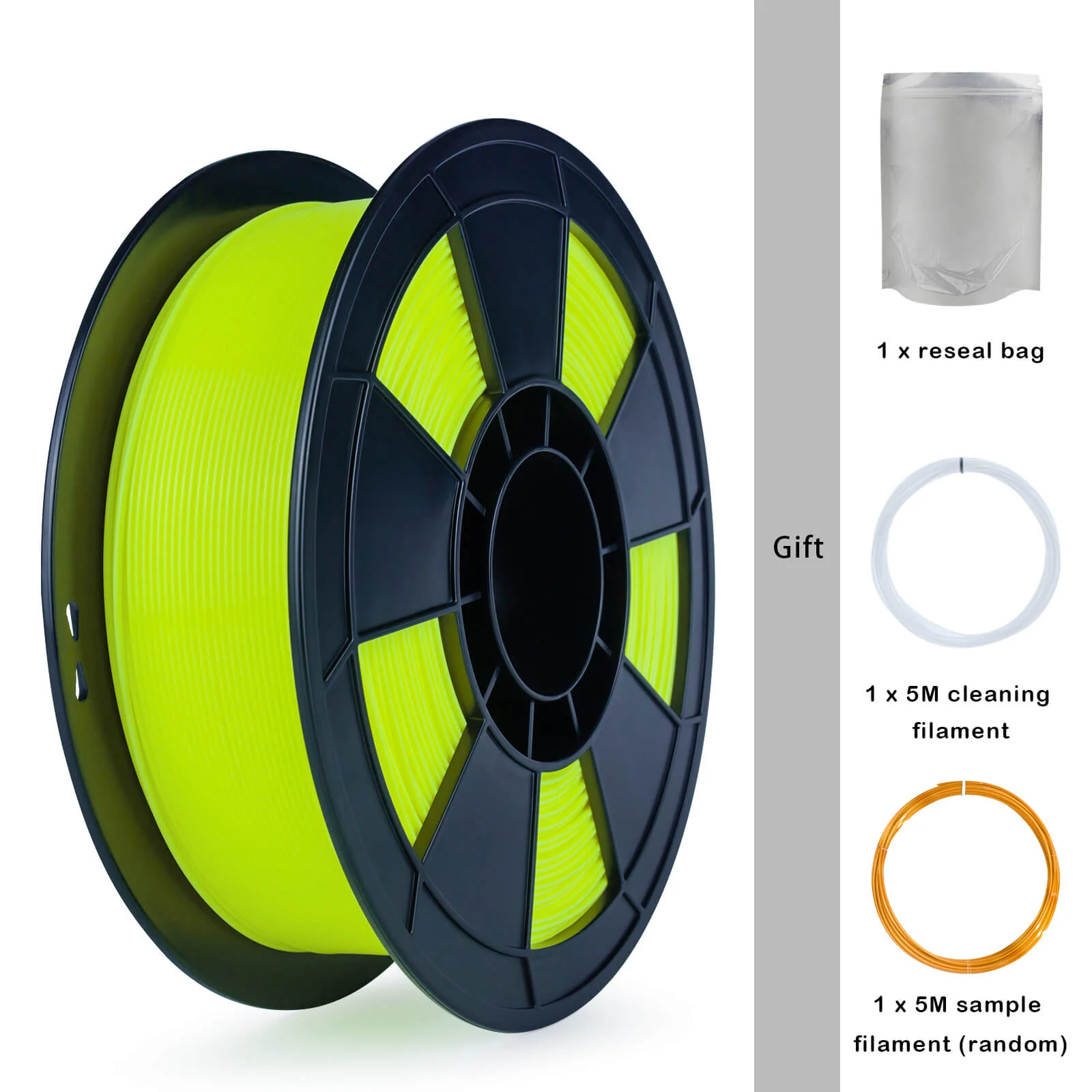 ZIRO Fluorescence PLA Filament 1.75mm, Fluo Yellow - Image 7