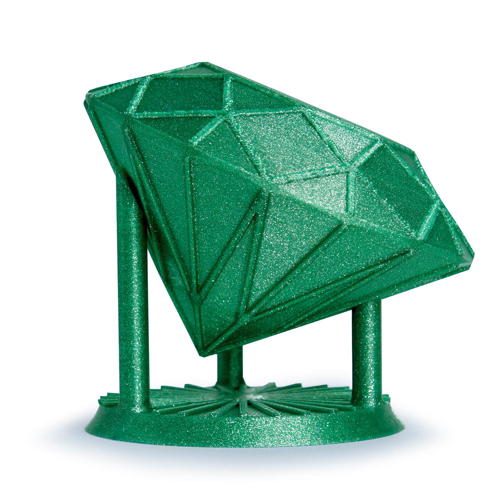ZIRO Glitter Diamond PLA Filament 1.75mm, Green - Image 8