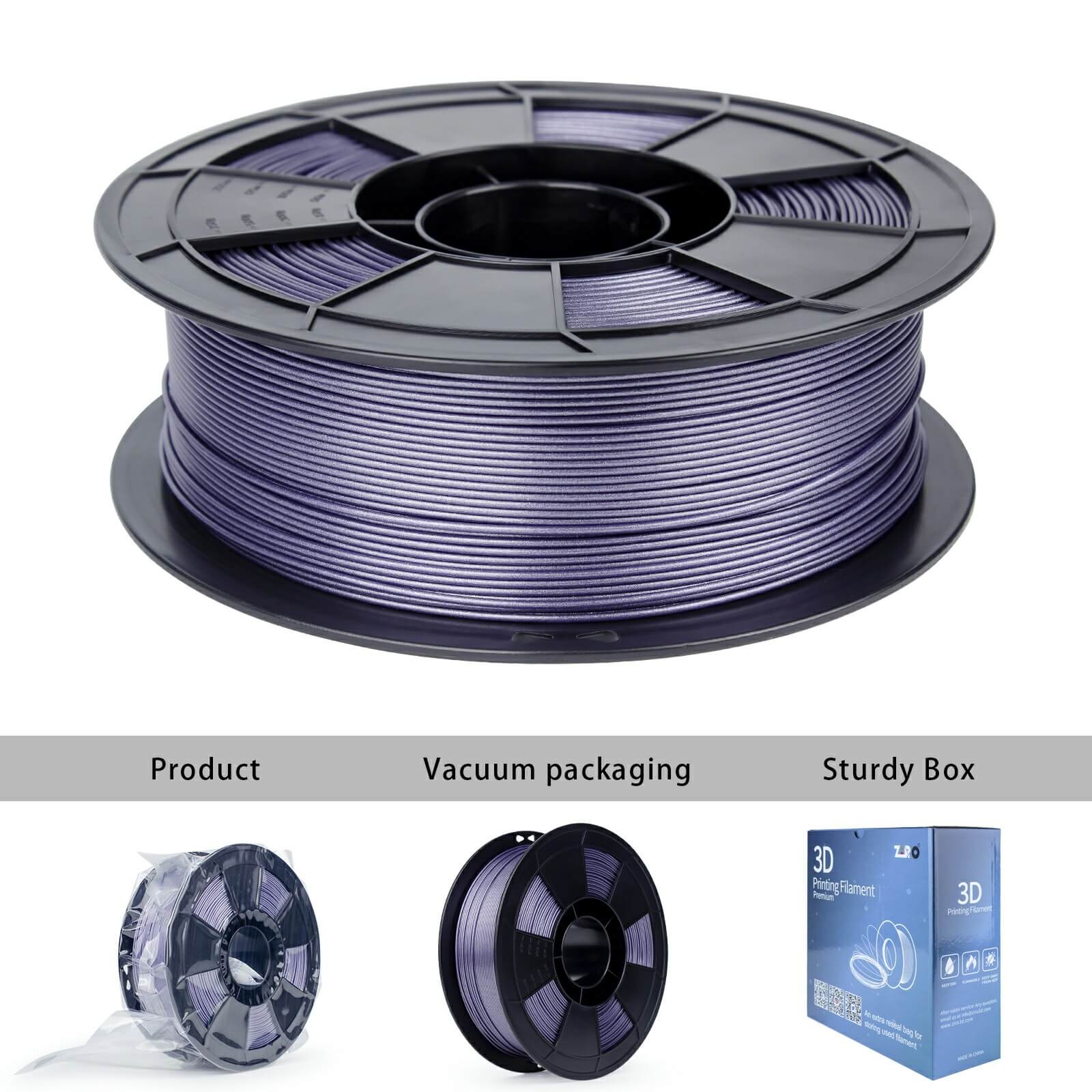 ZIRO Glitter Diamond PLA Filament 1.75mm, Lavender - Image 11