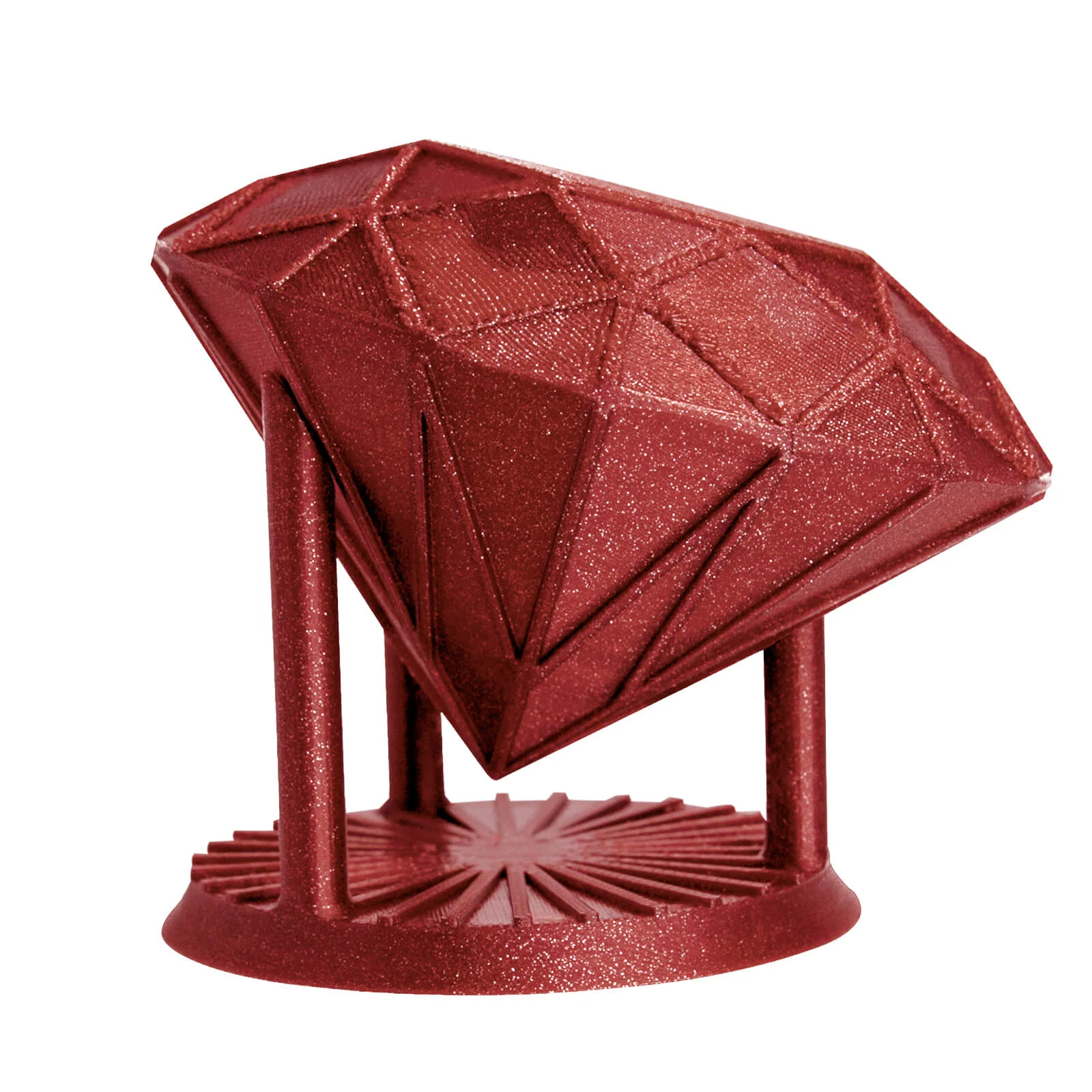 ZIRO Glitter Diamond PLA Filament 1.75mm, Red - Image 4