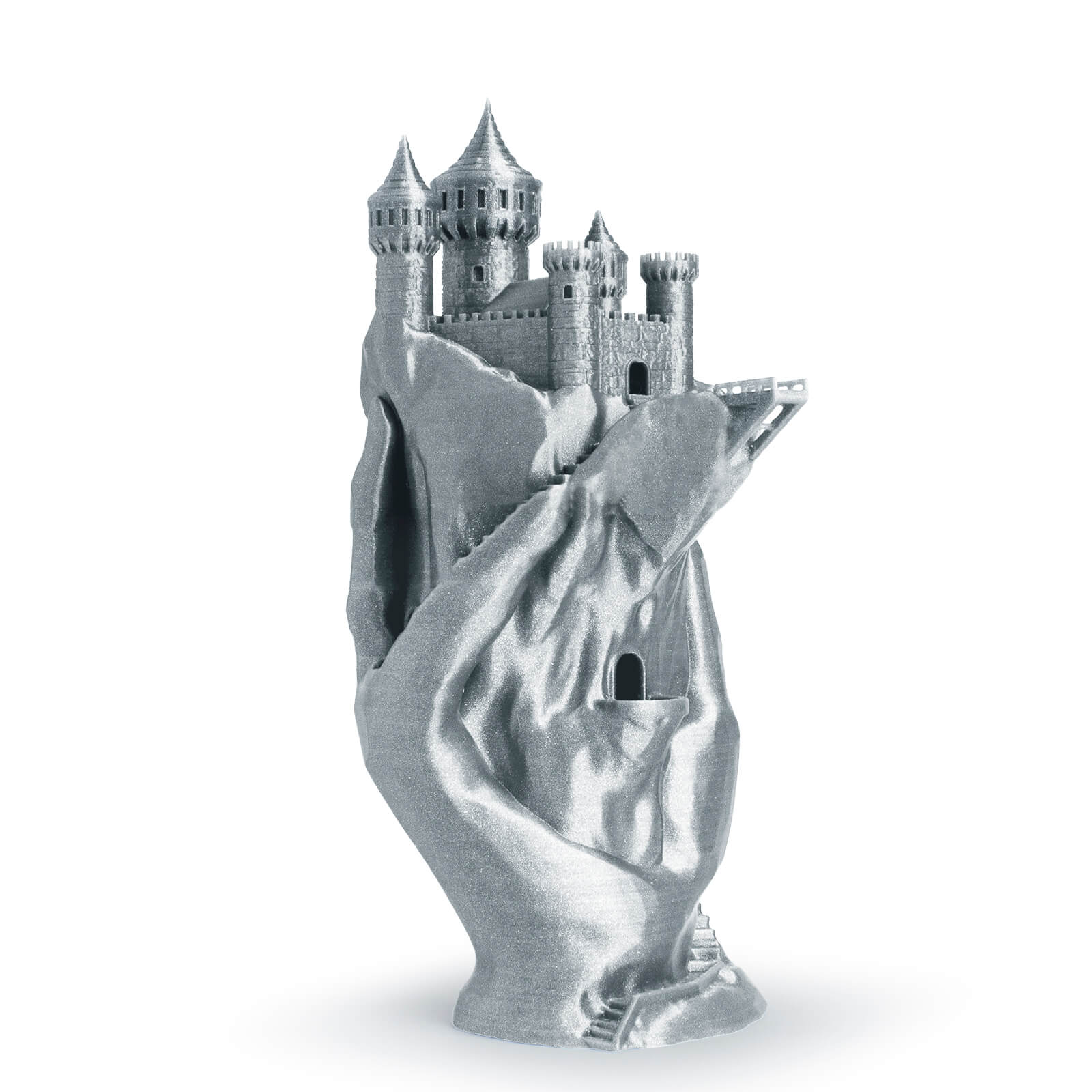 ZIRO Glitter Diamond PLA Filament 1.75mm, Silver - Image 5