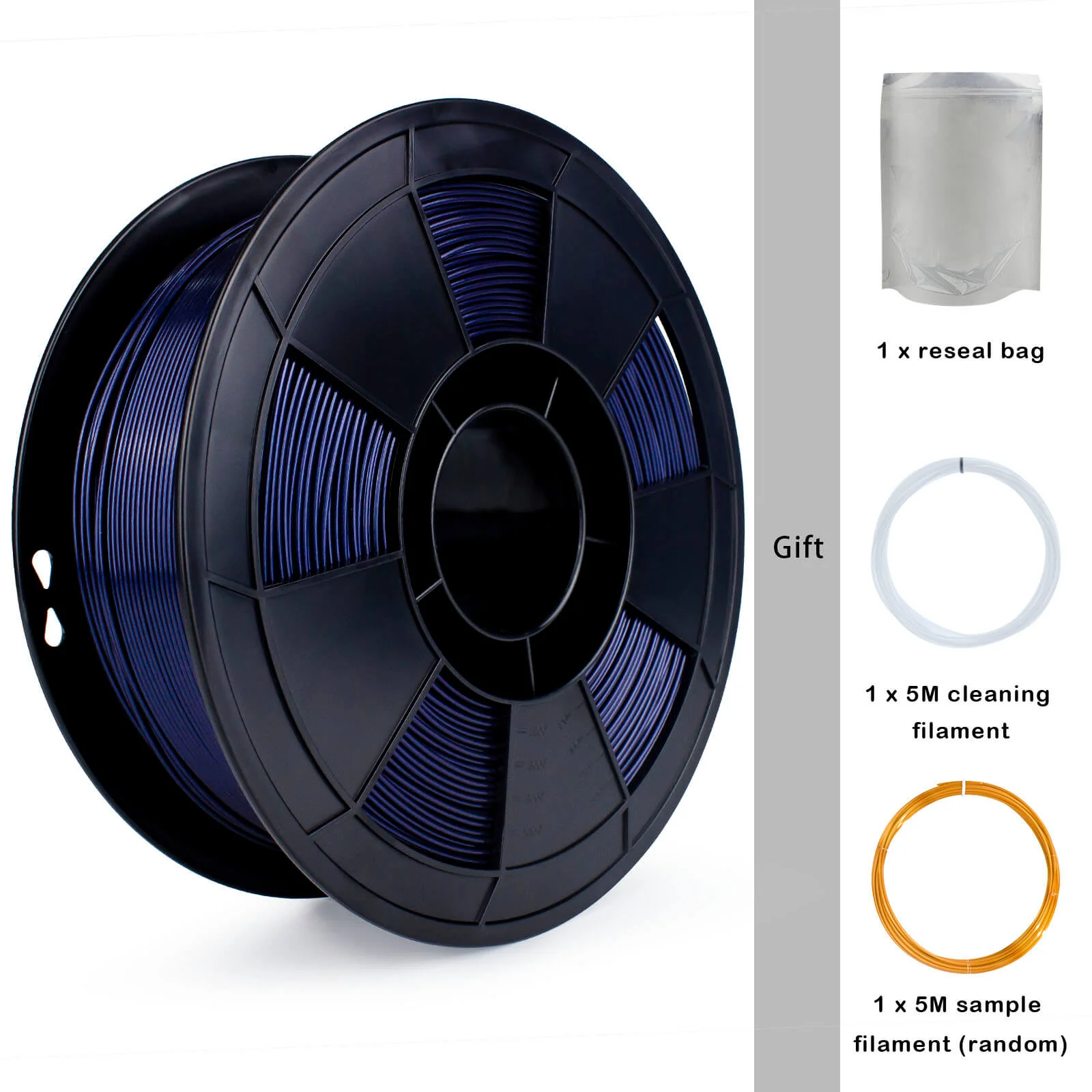 ZIRO Glitter Mystical Series PLA Filament 1.75mm, Midnight Blue - Image 8