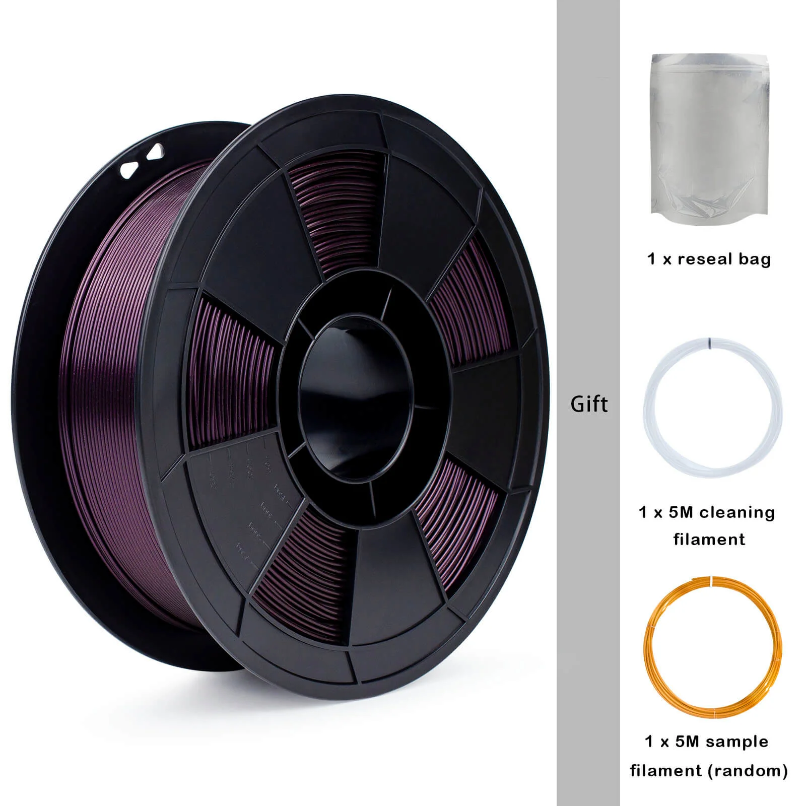 ZIRO Glitter Mystical Series PLA Filament 1.75mm, Midnight Purple - Image 7