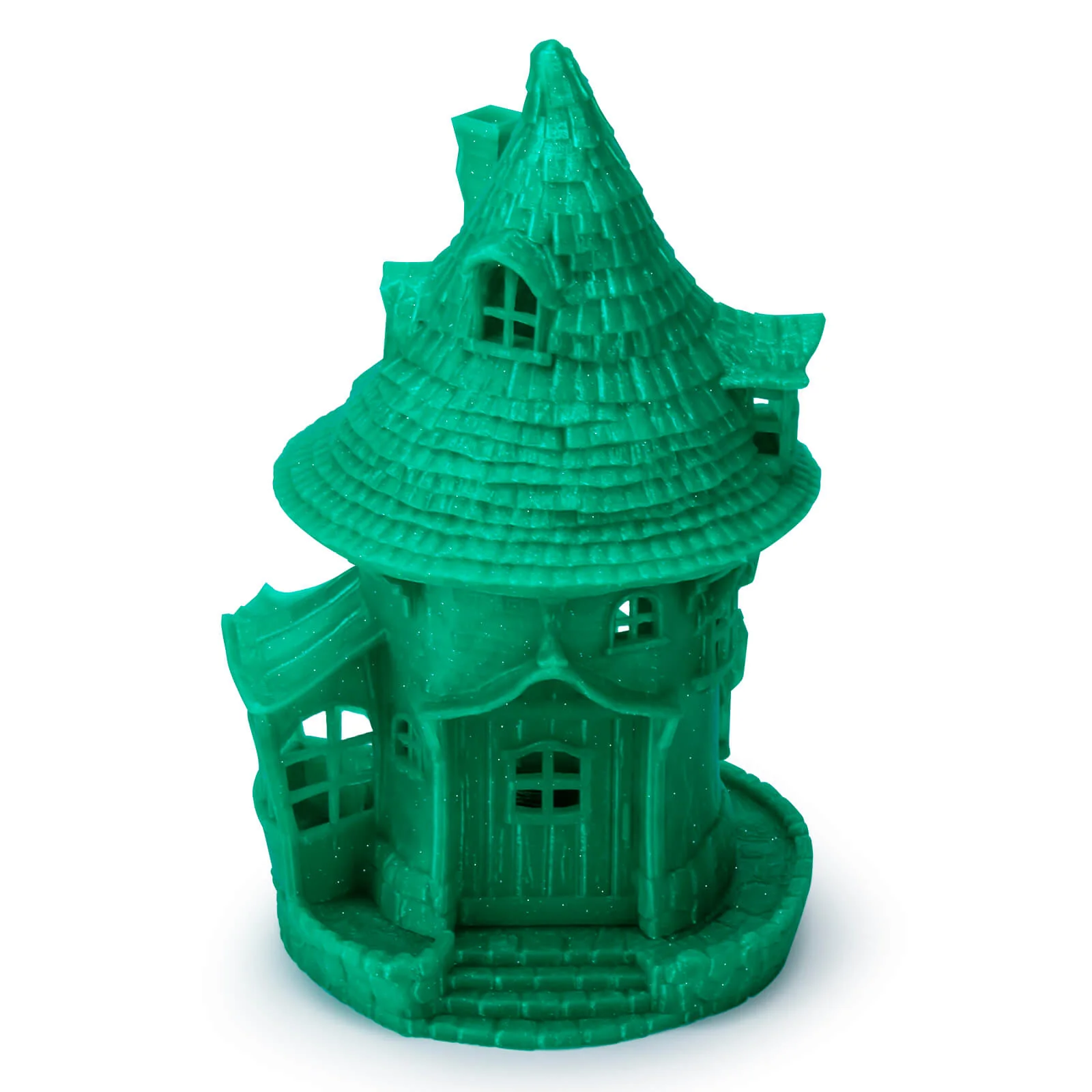 ZIRO Glitter Twinkling PLA Filament 1.75mm, Green - Image 3