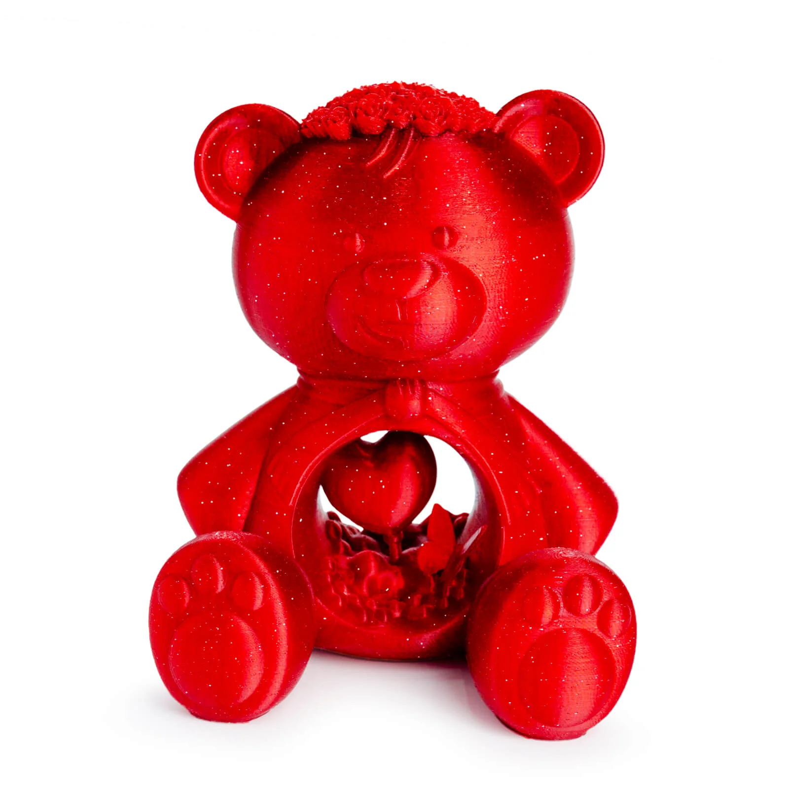 ZIRO Glitter Twinkling PLA Filament 1.75mm, Red - Image 3