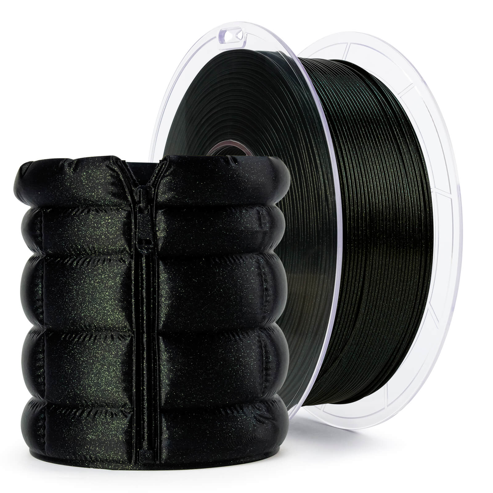 ZIRO Glitter Twinkling PLA Firefly Series Filament 1.75mm, Fairy Green - Image 5