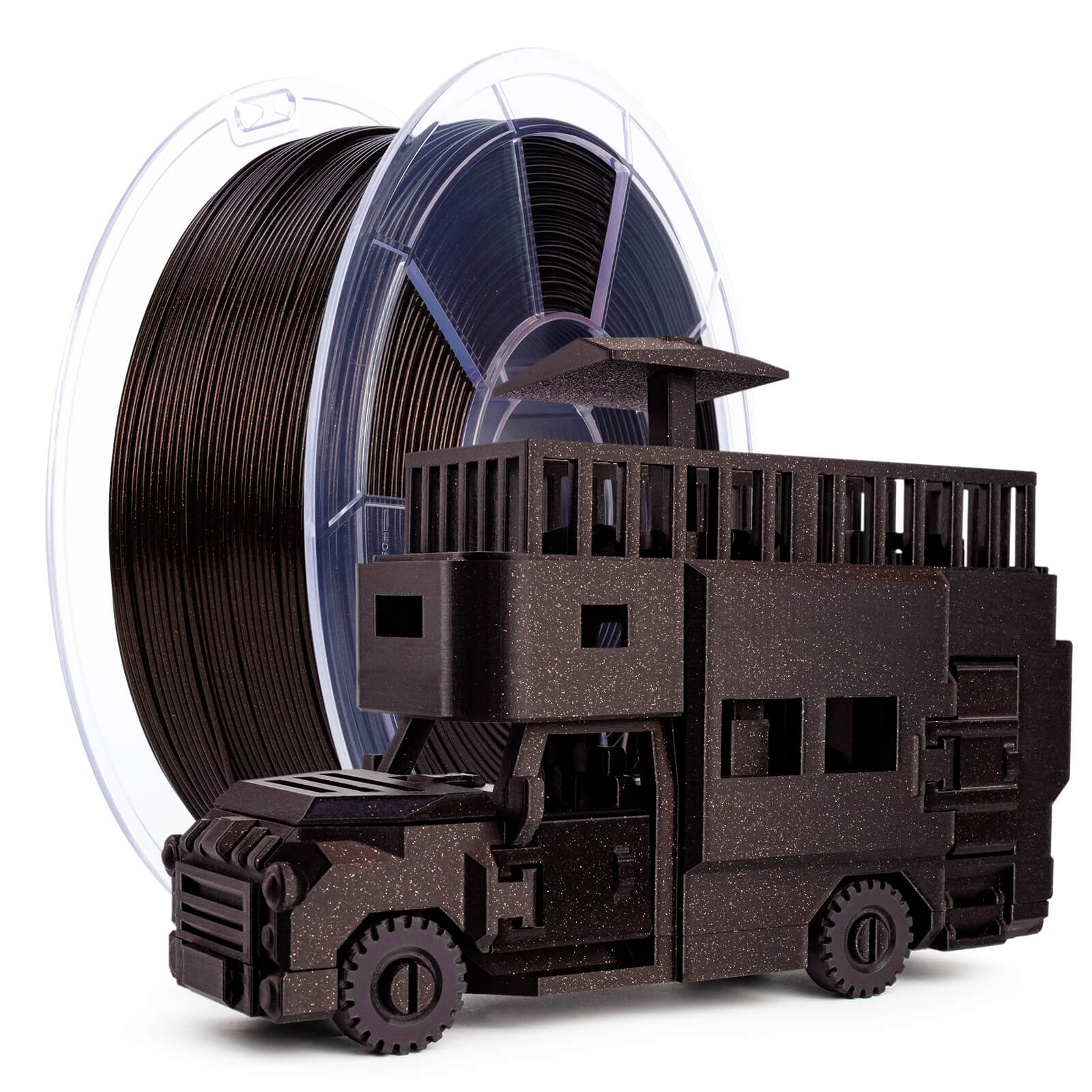 ZIRO Glitter Twinkling PLA Firefly Series Filament 1.75mm, Flame Red - Image 3