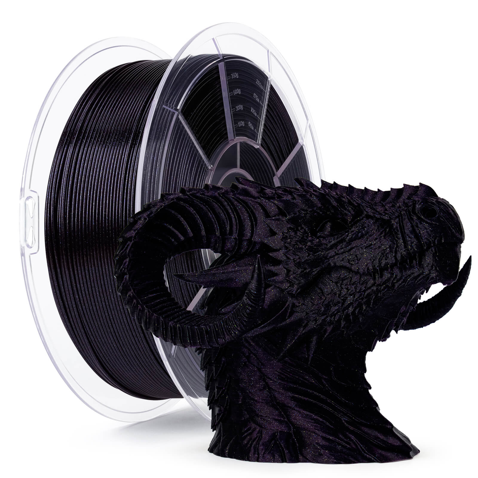 ZIRO Glitter Twinkling PLA Firefly Series Filament 1.75mm, Gemini Starlight - Image 3