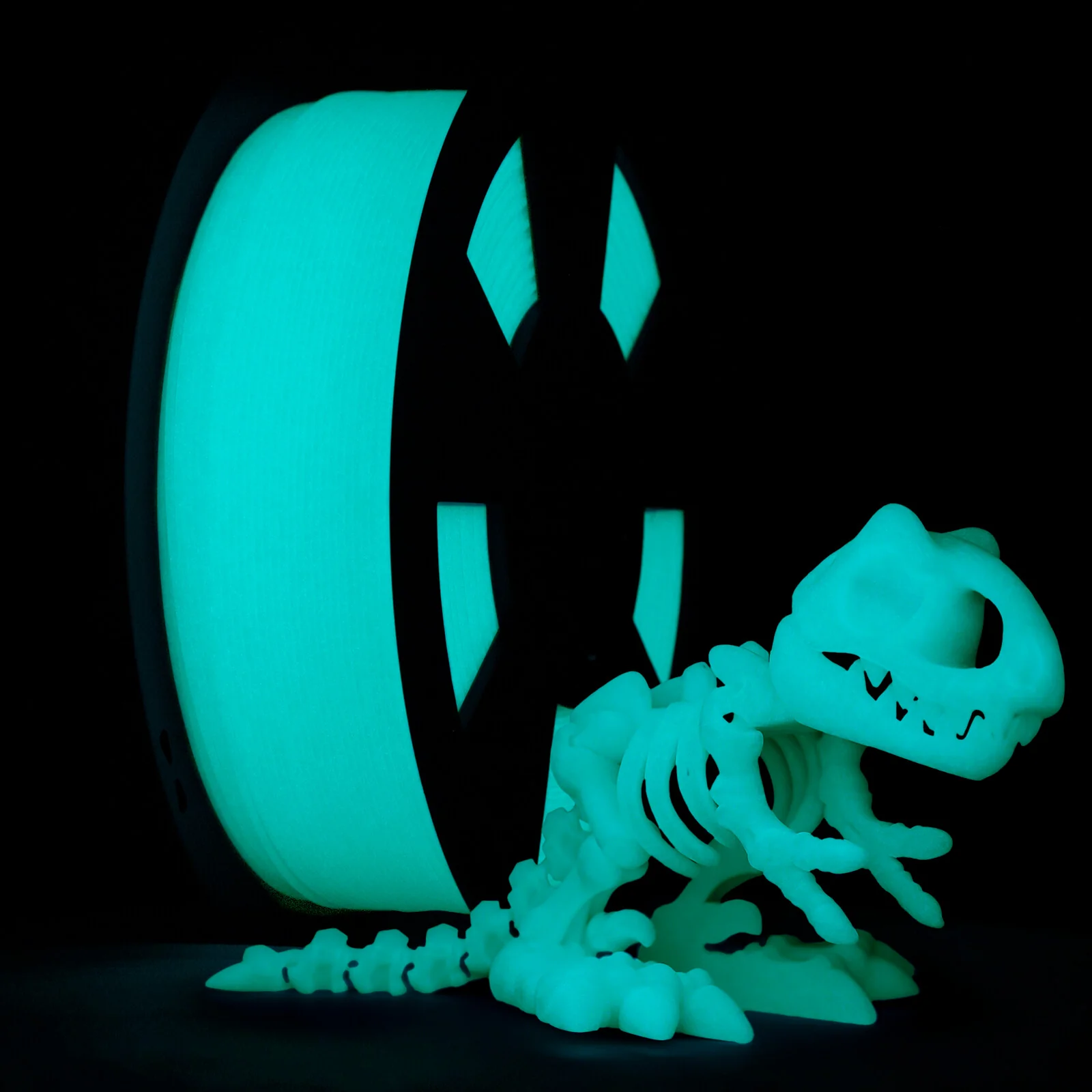 ZIRO Glow in Dark PLA Filament 1.75mm, GID Cyan - Image 6