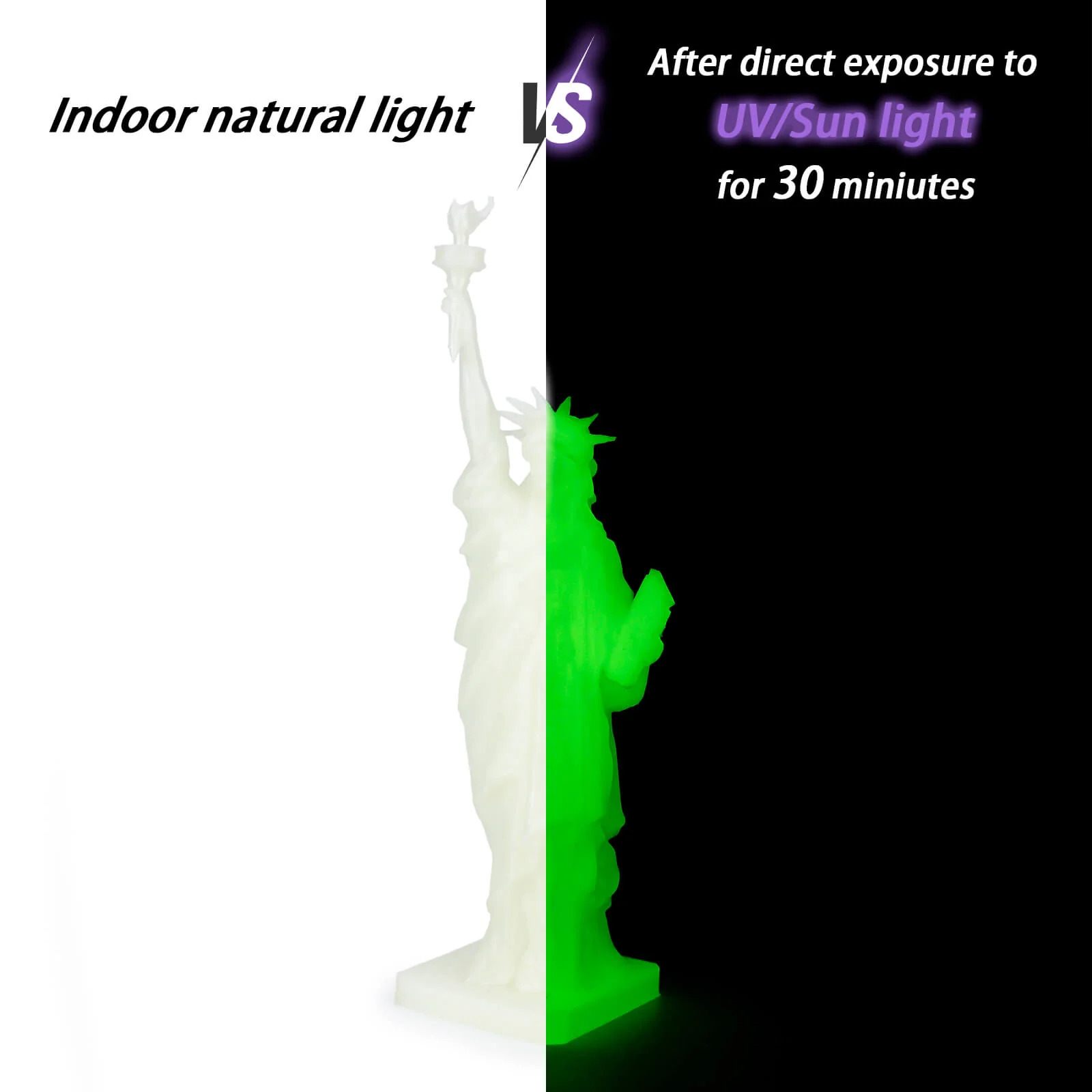 ZIRO Glow in Dark PLA Filament 1.75mm, GID Green - Image 7