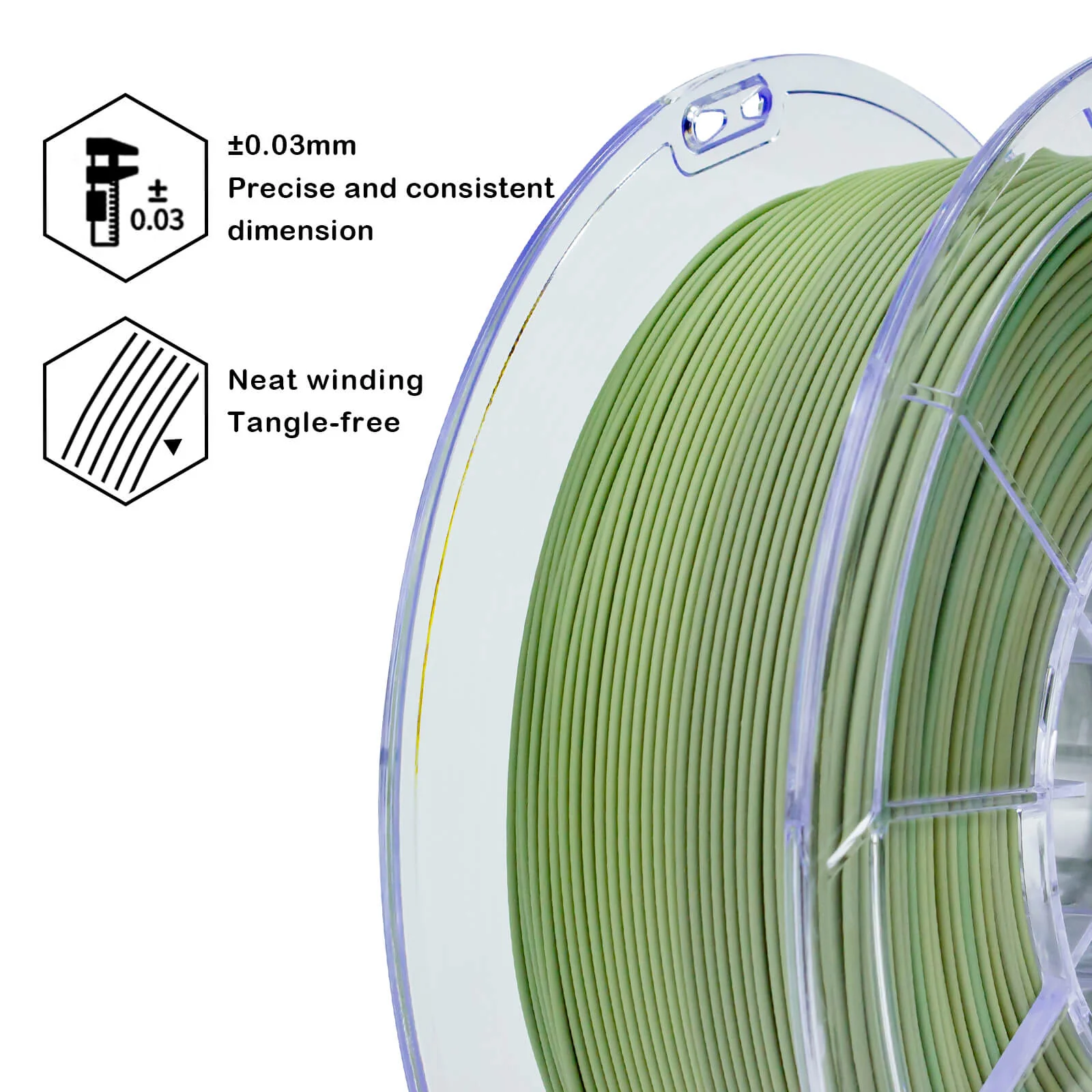 ZIRO Gradient Matte PLA Filament 1.75mm, Camouflage - Image 5