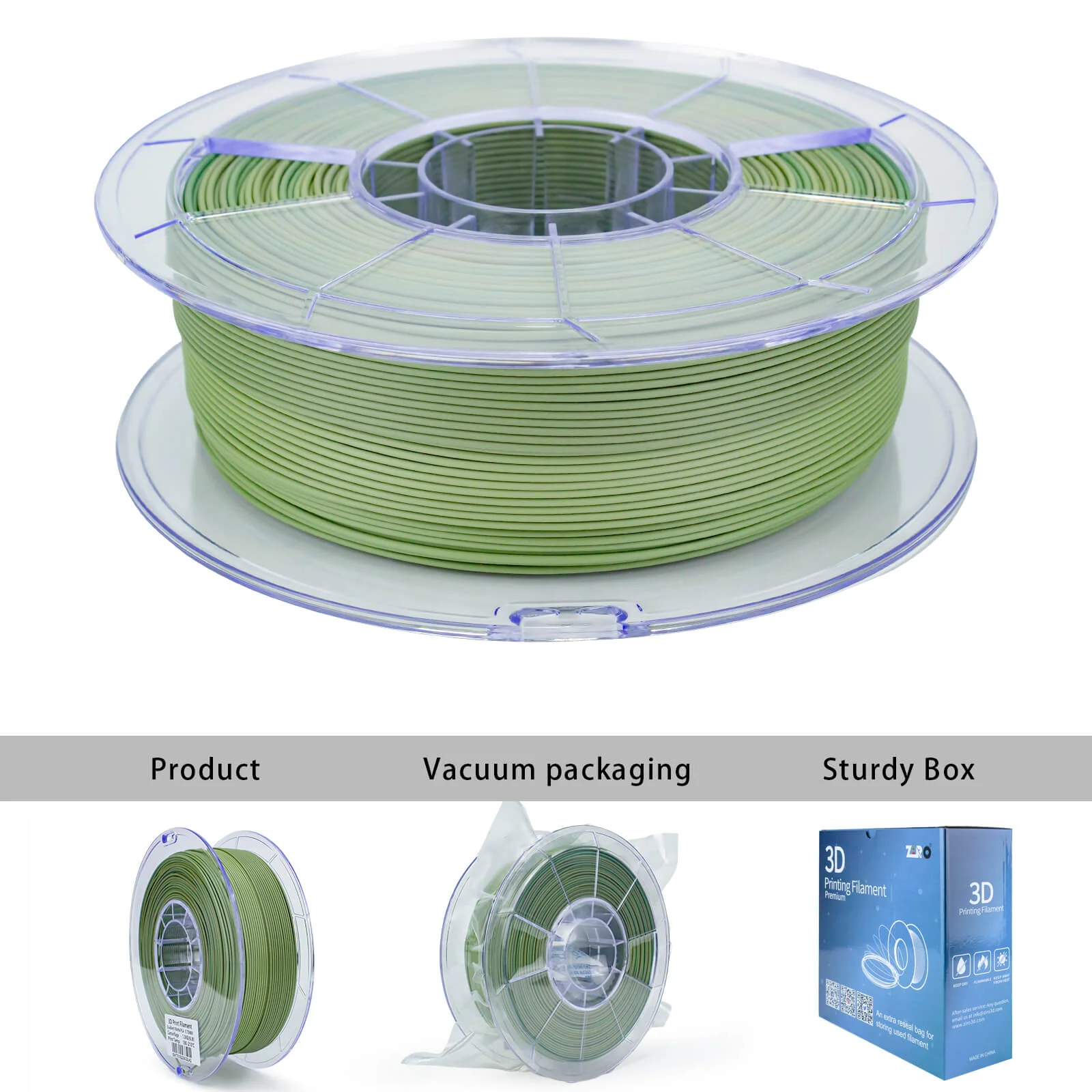 ZIRO Gradient Matte PLA Filament 1.75mm, Camouflage - Image 6
