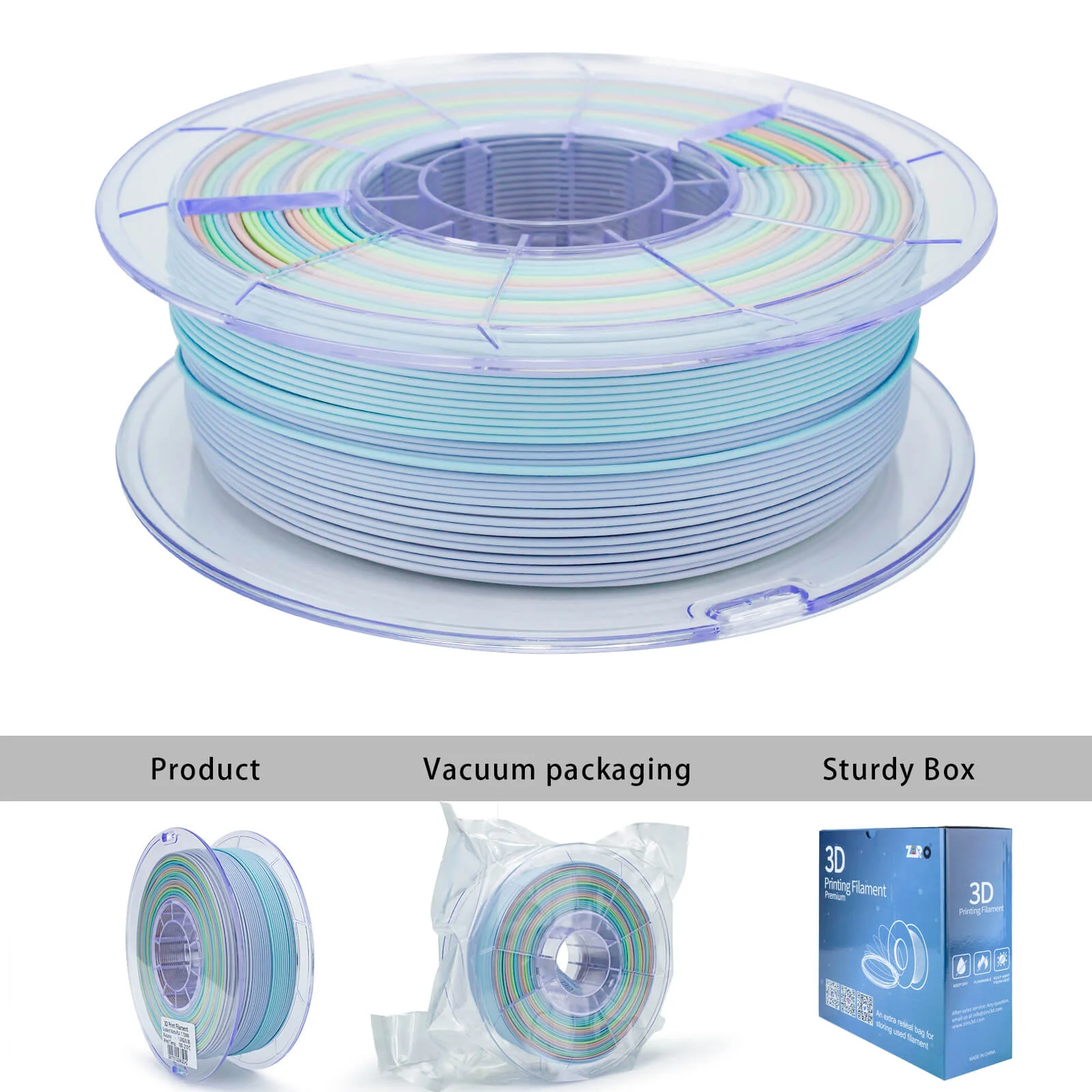 ZIRO Gradient Matte PLA Filament 1.75mm, Macaron - Image 6