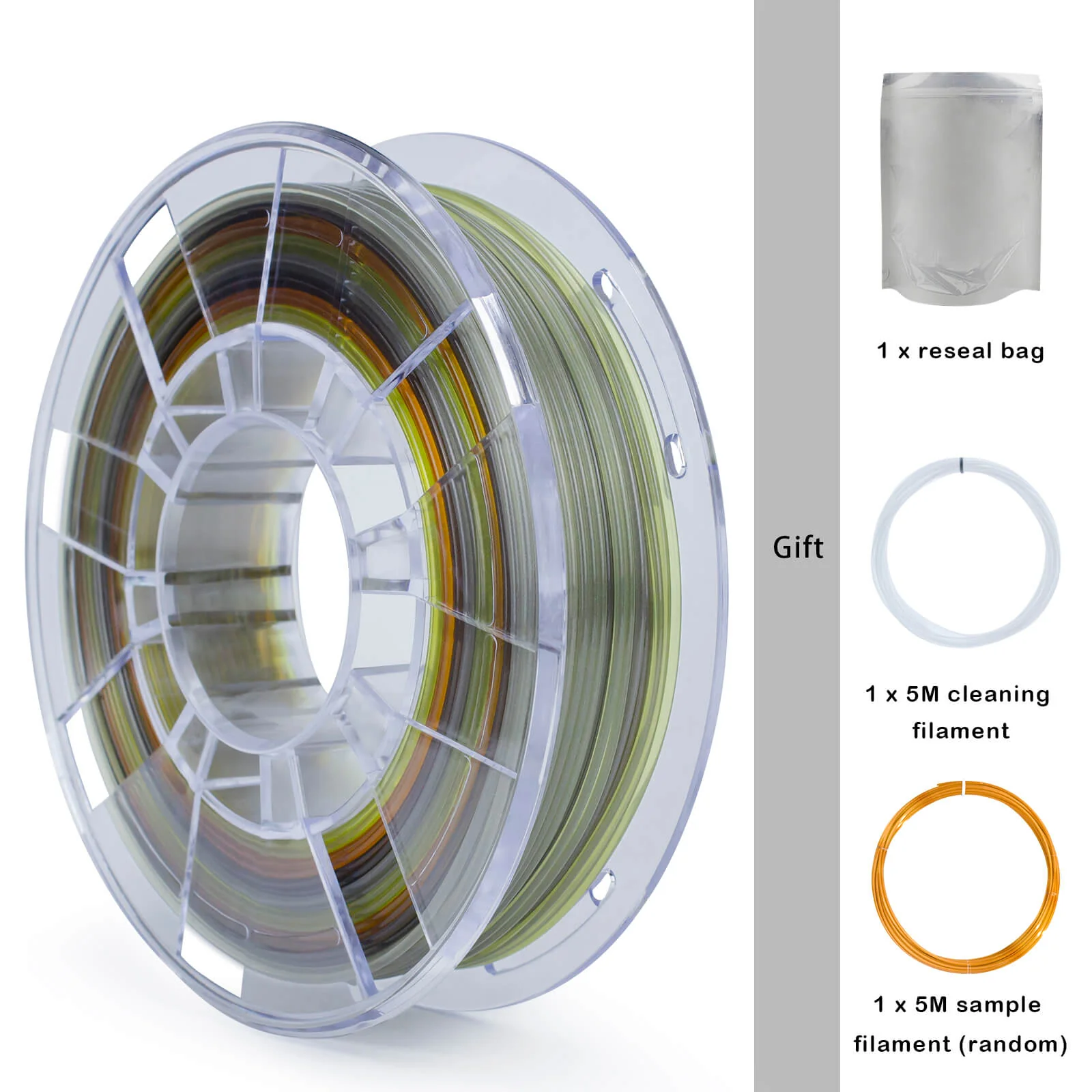 ZIRO Gradient Translucent PLA Season Series Filament 1.75mm, Autumn - Image 10