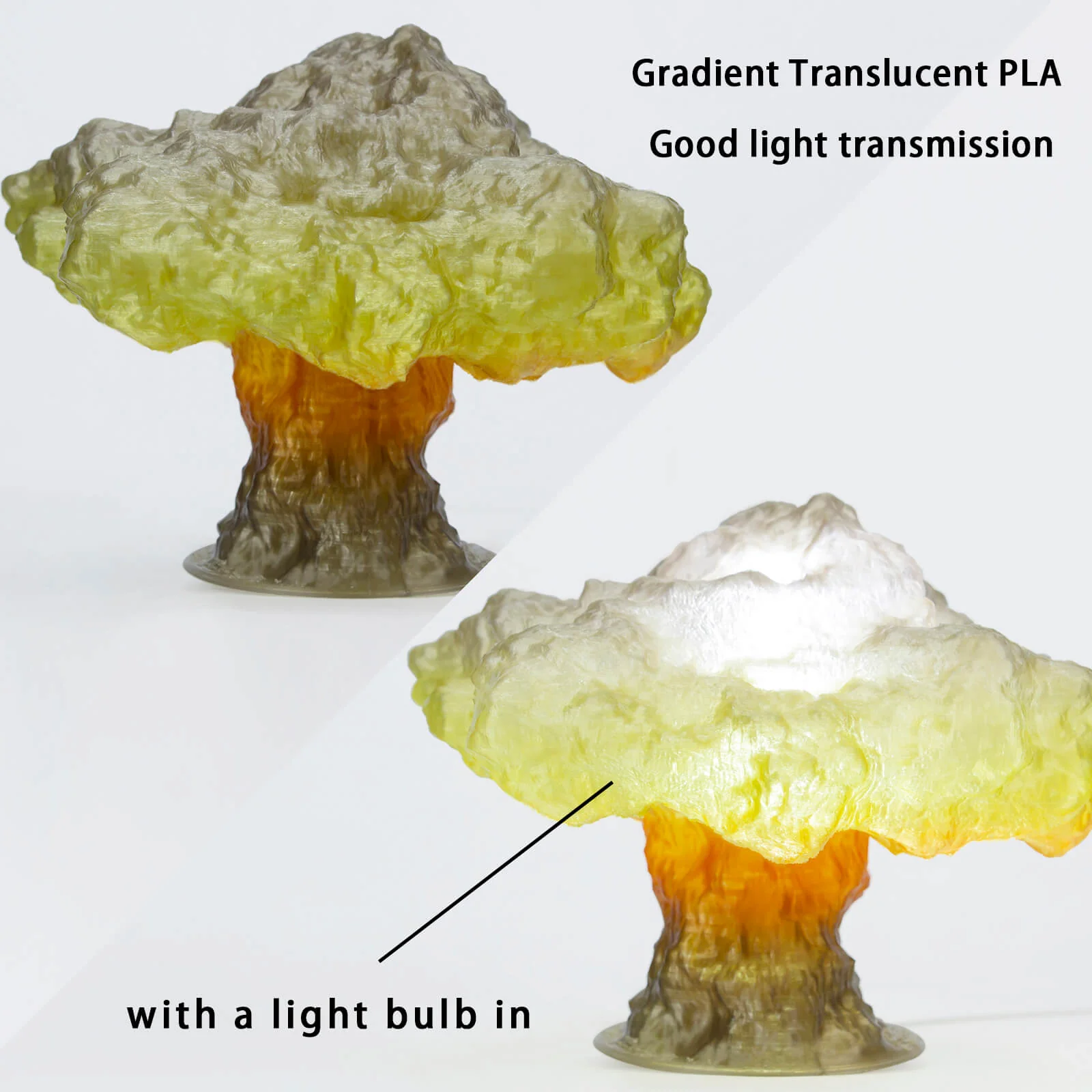 ZIRO Gradient Translucent PLA Season Series Filament 1.75mm, Autumn - Image 7