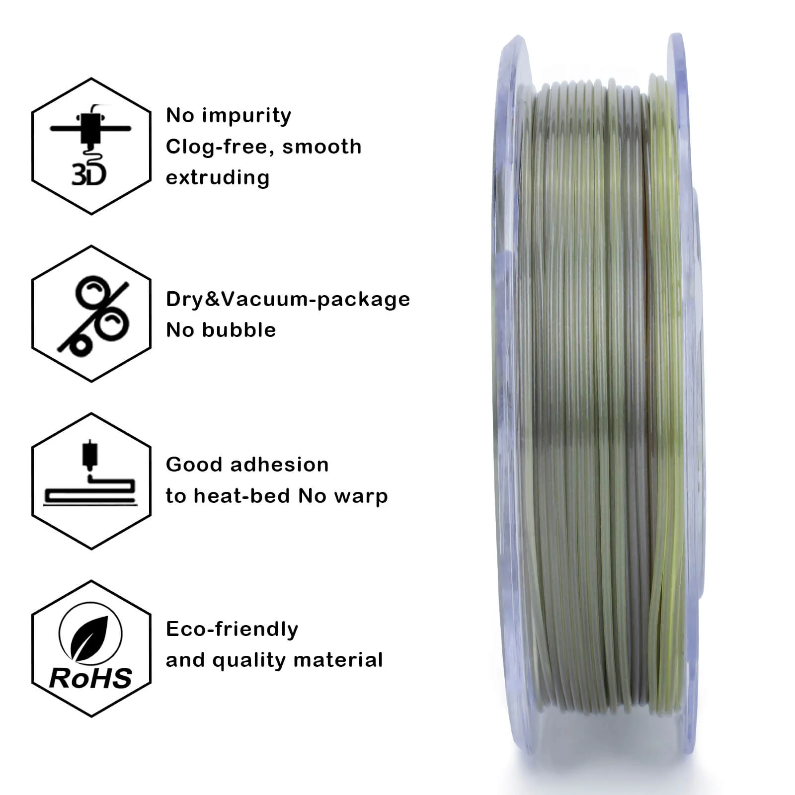 ZIRO Gradient Translucent PLA Season Series Filament 1.75mm, Autumn - Image 9